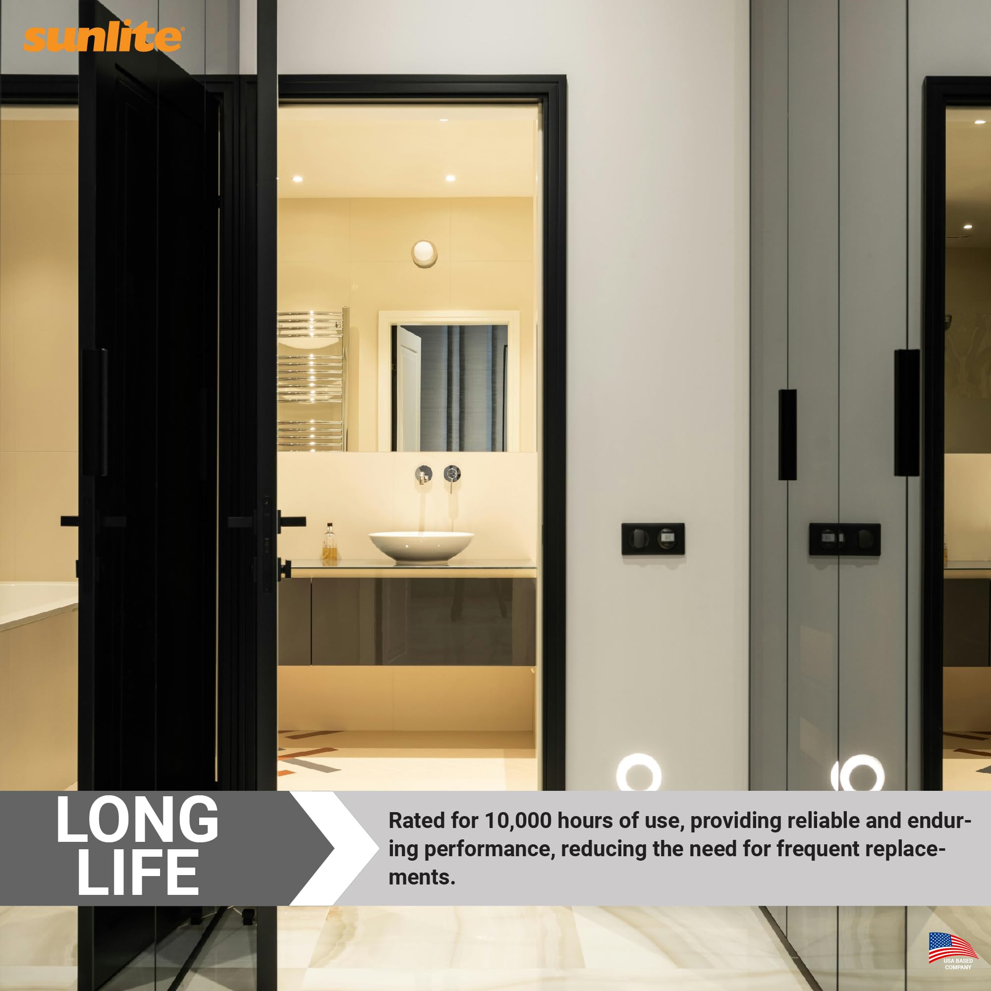 Sunlite PL13/SP30K Compact Fluorescent Single U-Shaped Twin Tube Light Bulb, 13 Watts, 120 Volts, 720 Lumens, 2-Pin GX23 Base, 3