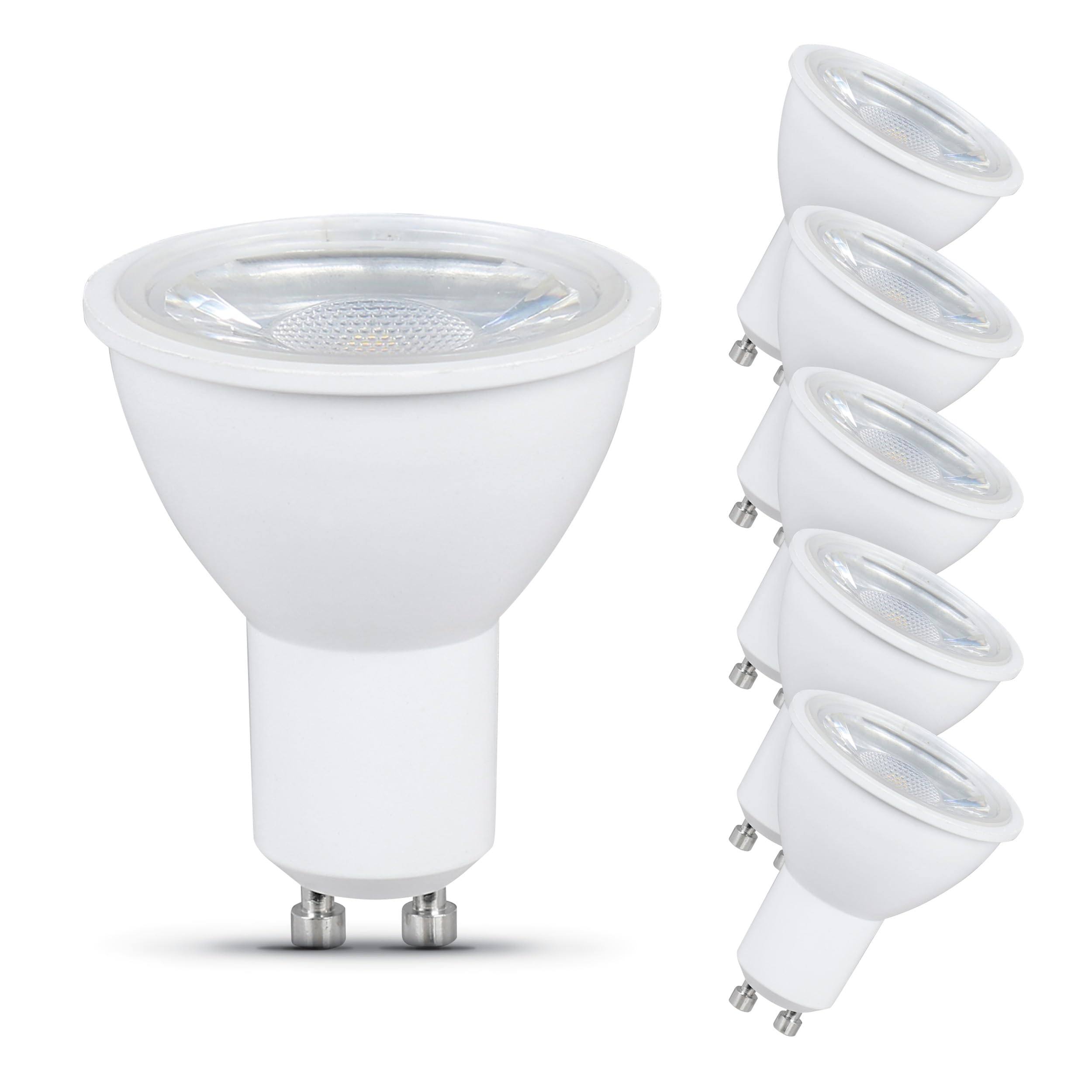 Feit Electric LED MR16 Track Light Bulb, 50W Equivalent, Dimmable, Recessed Lighting Bulb, GU10 Base, CRI 80, 500 Lumens, 5000K 