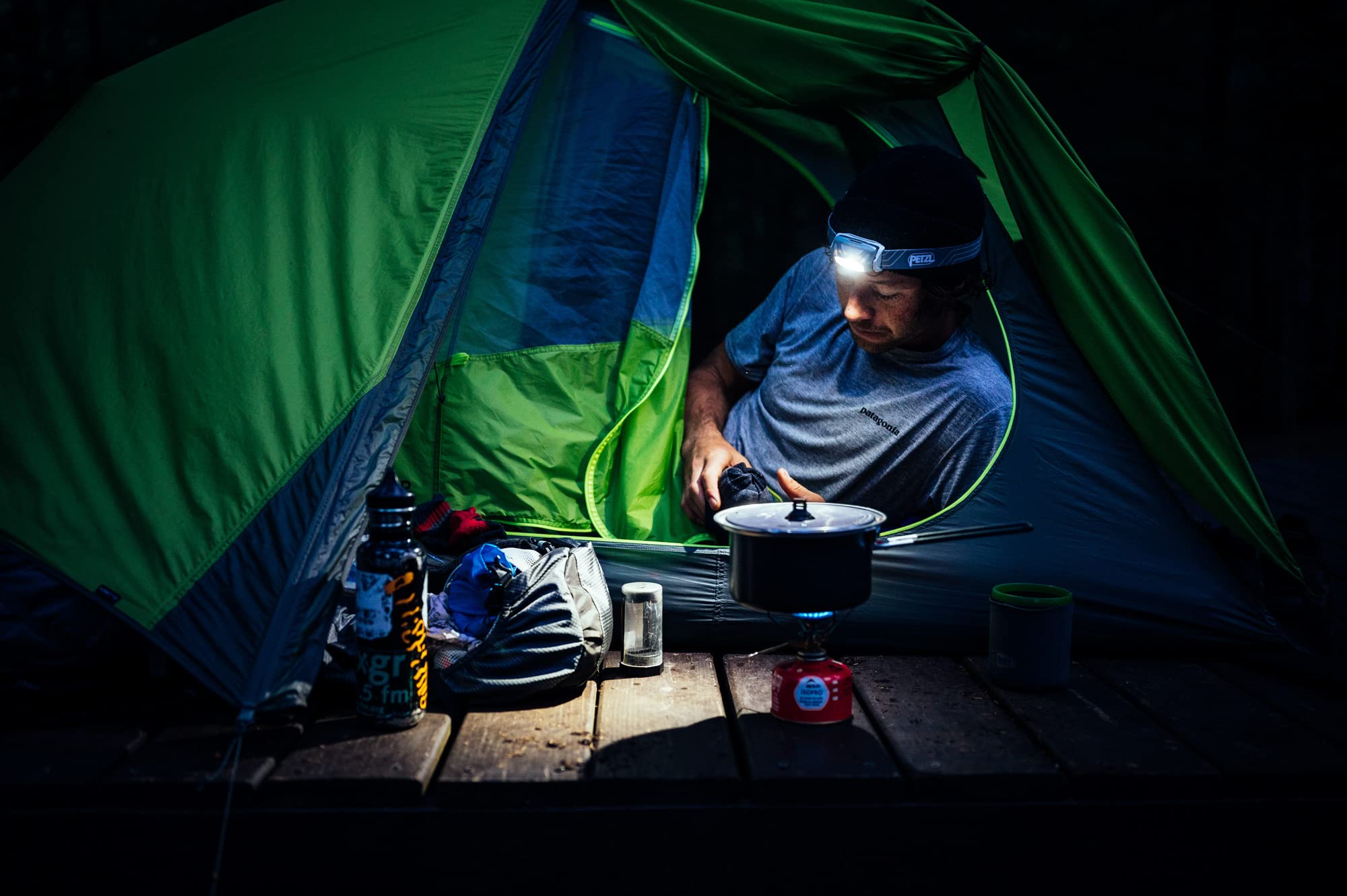 Petzl Tikkina Headlamp - Compact, Easy-To-Use 300 Lumen Headlamp, Designed For Hiking, Climbing, Running, And Camping - Grey