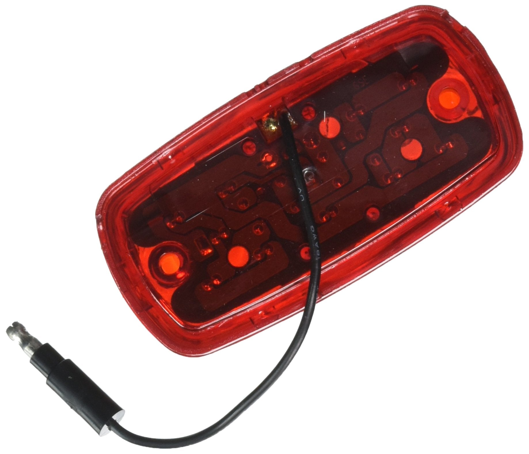 RoadPro RP-1375R Double Bubble Sealed LED Light, 4 Inches, Red, Polycarbonate
