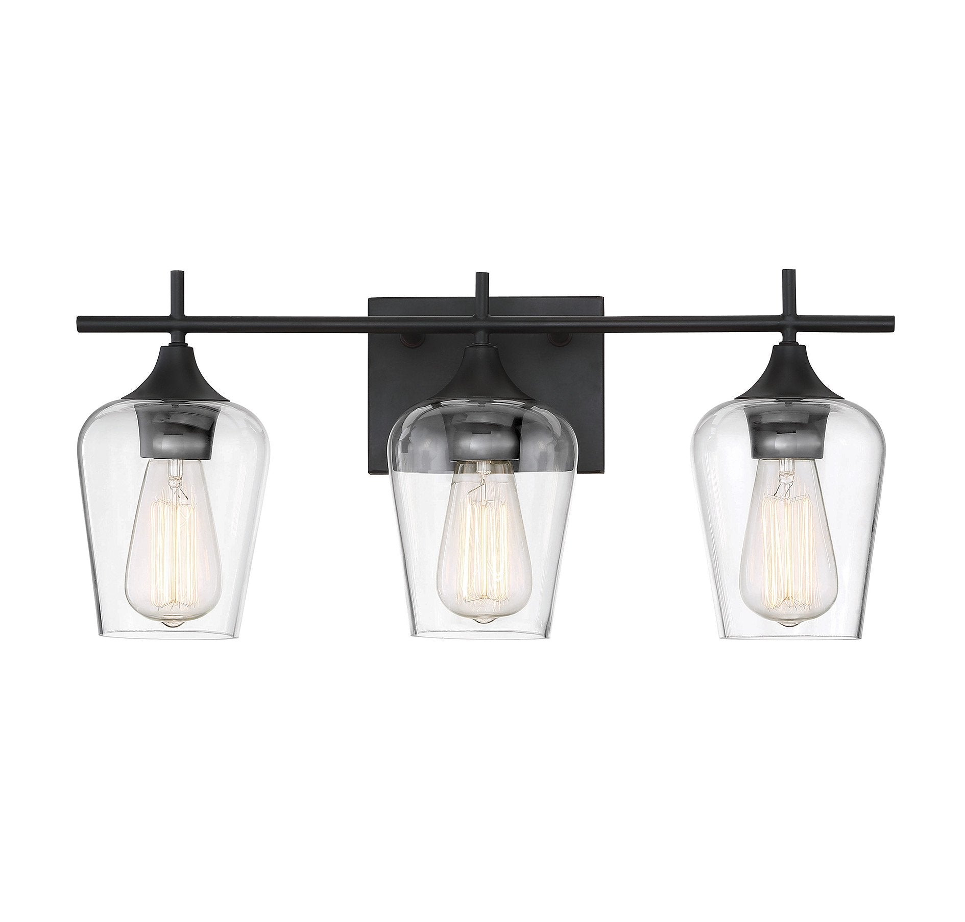 Savoy House 8-4030-3-13 Octave Bohemian Clear Glass Bathroom Vanity Wall Light, 3-Light 180 Total Watts, 10 H x 21 W, English Br