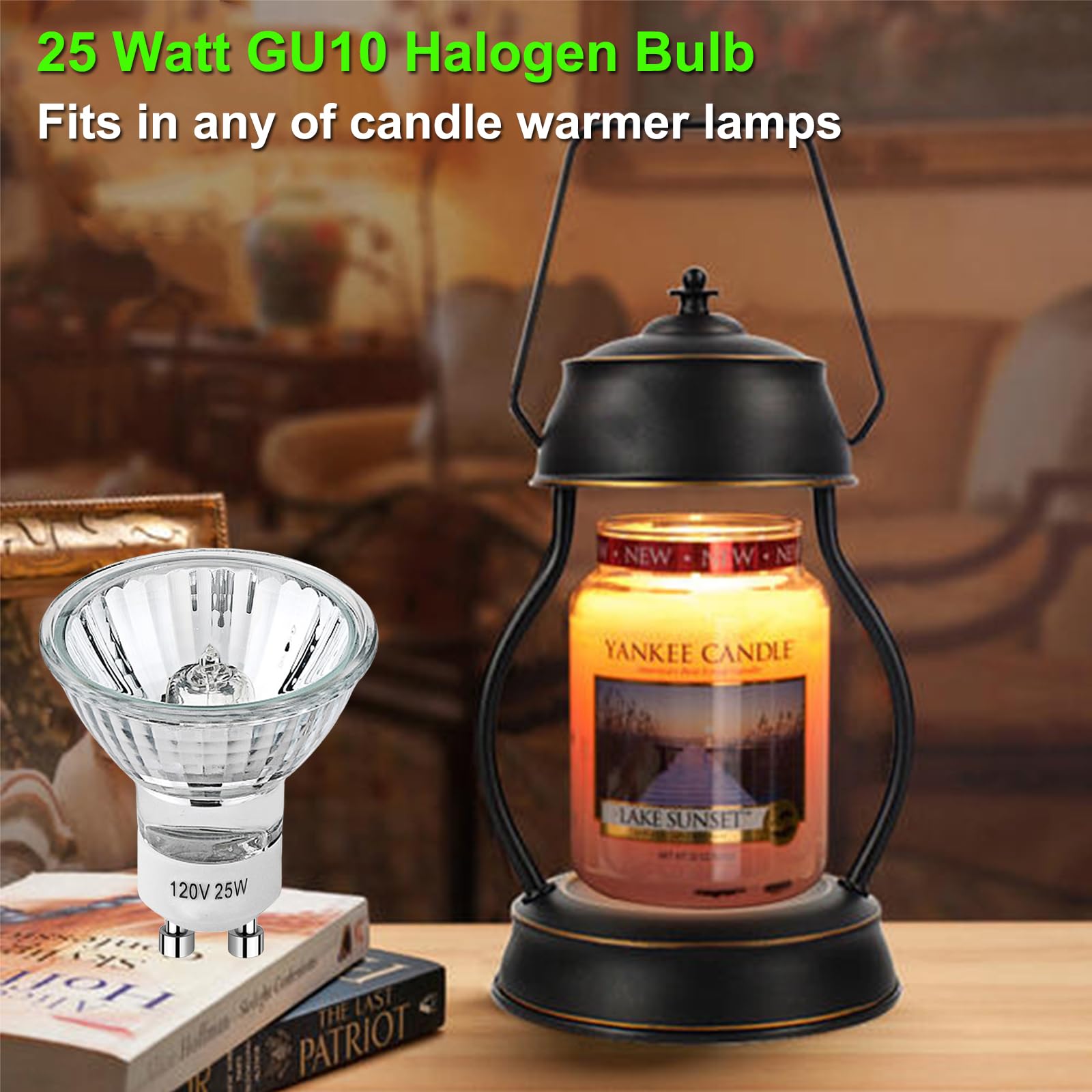 Halogen Bulbs 25 Watt Gu10 120V Np5 Replacement Bulbs For Candle Warmer,Scent Wax Burner, Fragrance Melt, Warming Bulb,Jdr Dimma