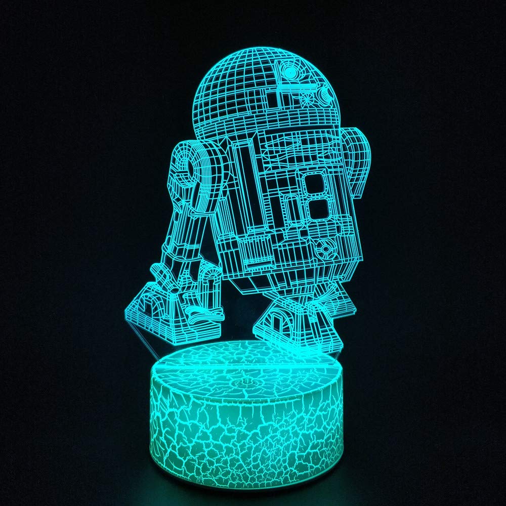 3D Optical Illusion Night Light, Visual Creative Led Desk Lamp Touch Control And Remote Control 16 Colors Dimmable Change Usb Po