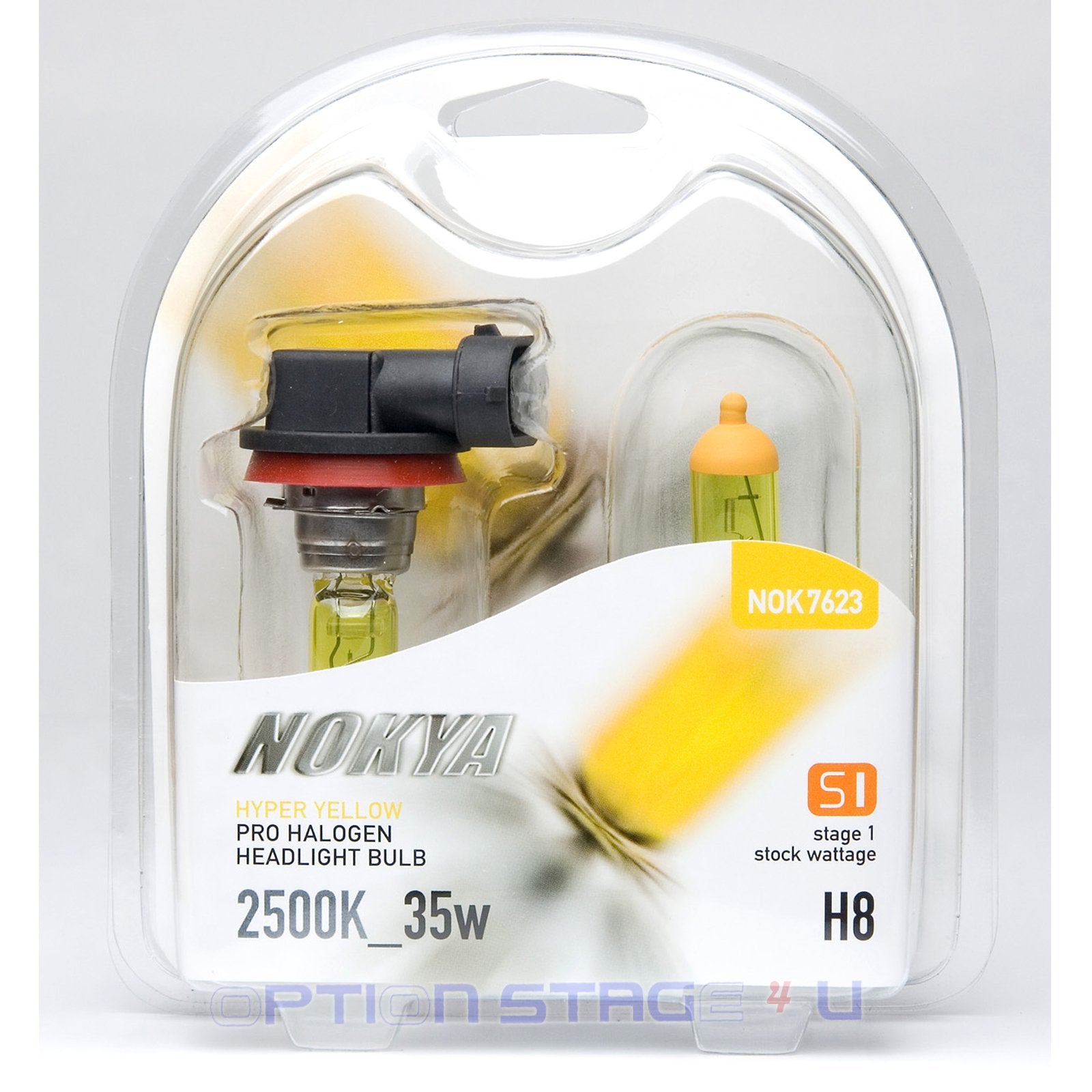 Nokya Jdm H8 2500K Hyper Yellow Halogen Head/Fog Light Bulbs - Bright Lighting Upgrade