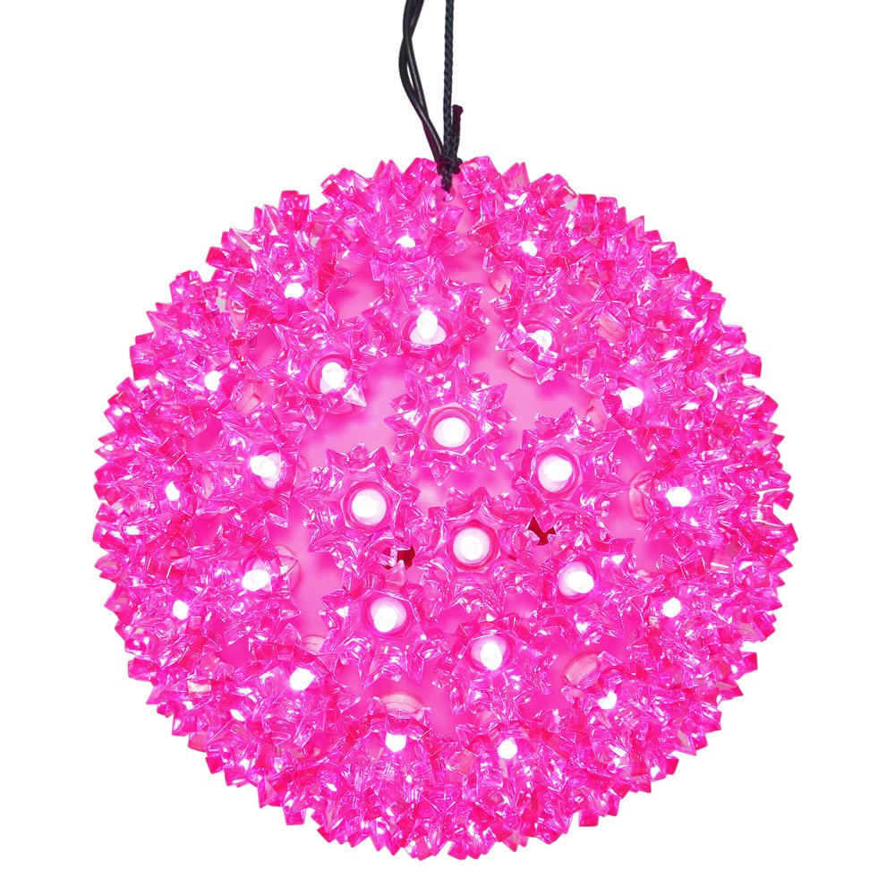 Vickerman Starlight Sphere Ornament LED Light Sphere 150Lt Pink Model X121009