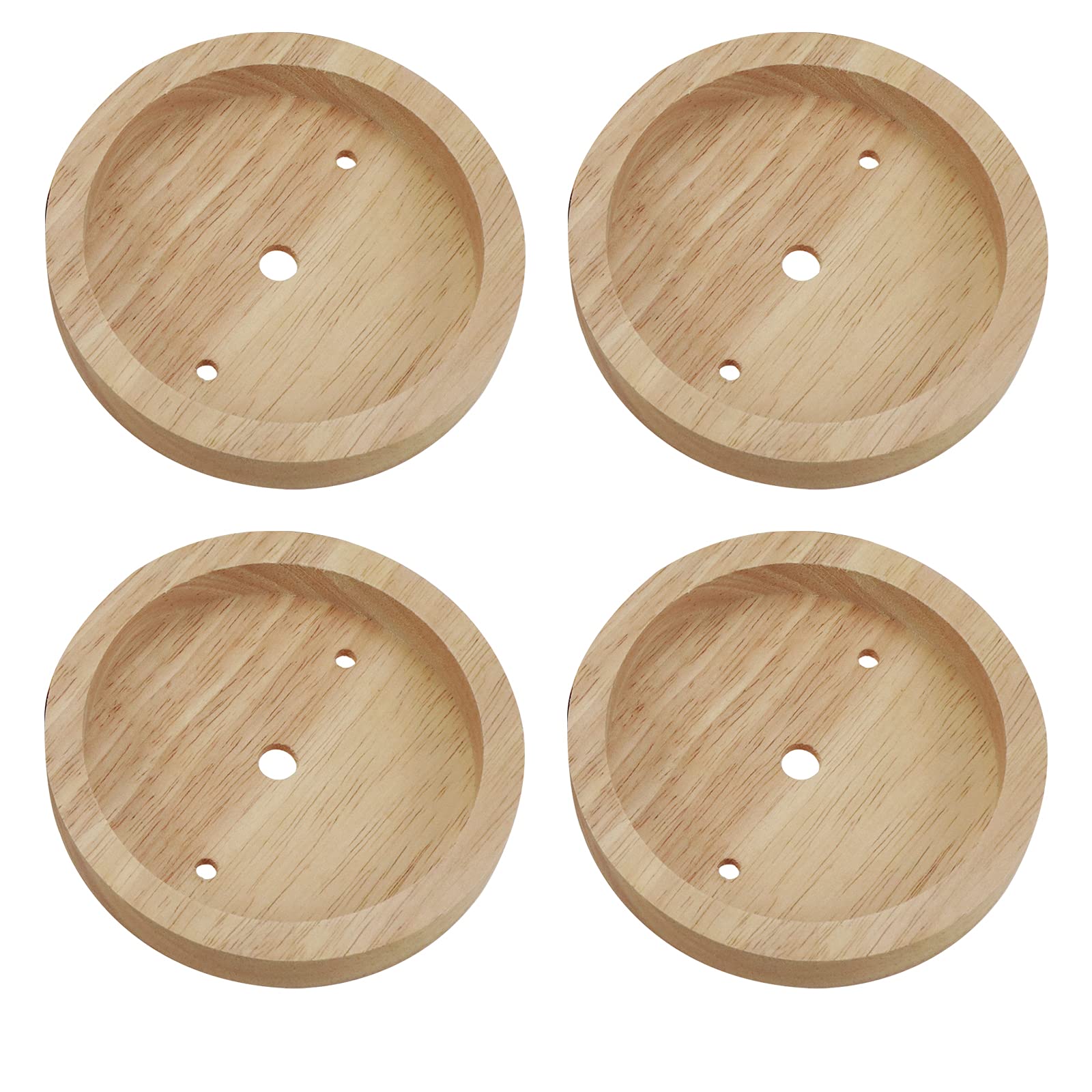 Quluxe 4-3/4 Inches Wodden Light Canopy Kit, Vintage Chandelier Ceiling Plate, Retro Pendant Light Canopy Kit For Pendant Light