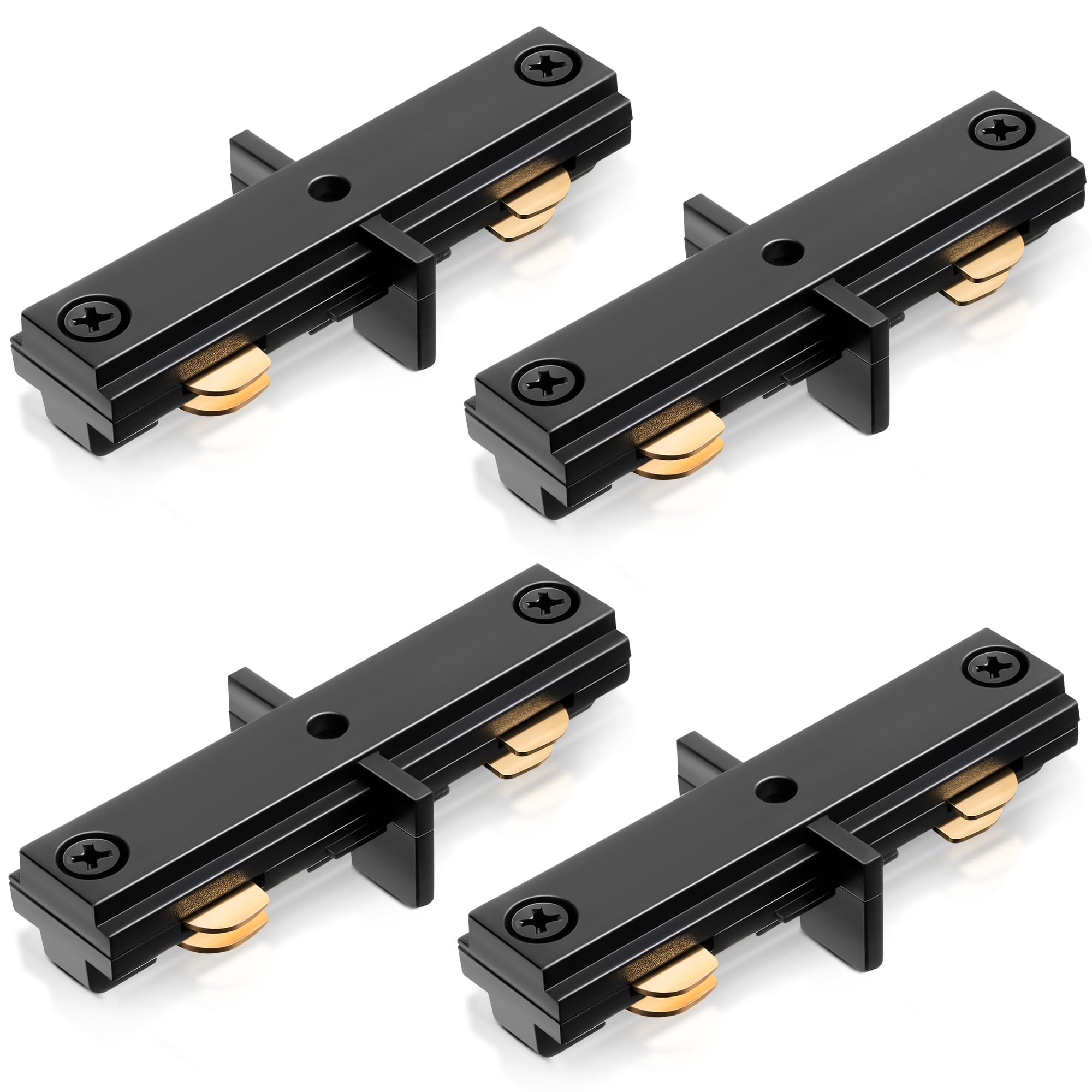 Enhon 4 Pack Replacement for H Track Dead End I Connector Compatible with WAC Lighting H Track Systems, 3 Wire 1 Track Lighting 
