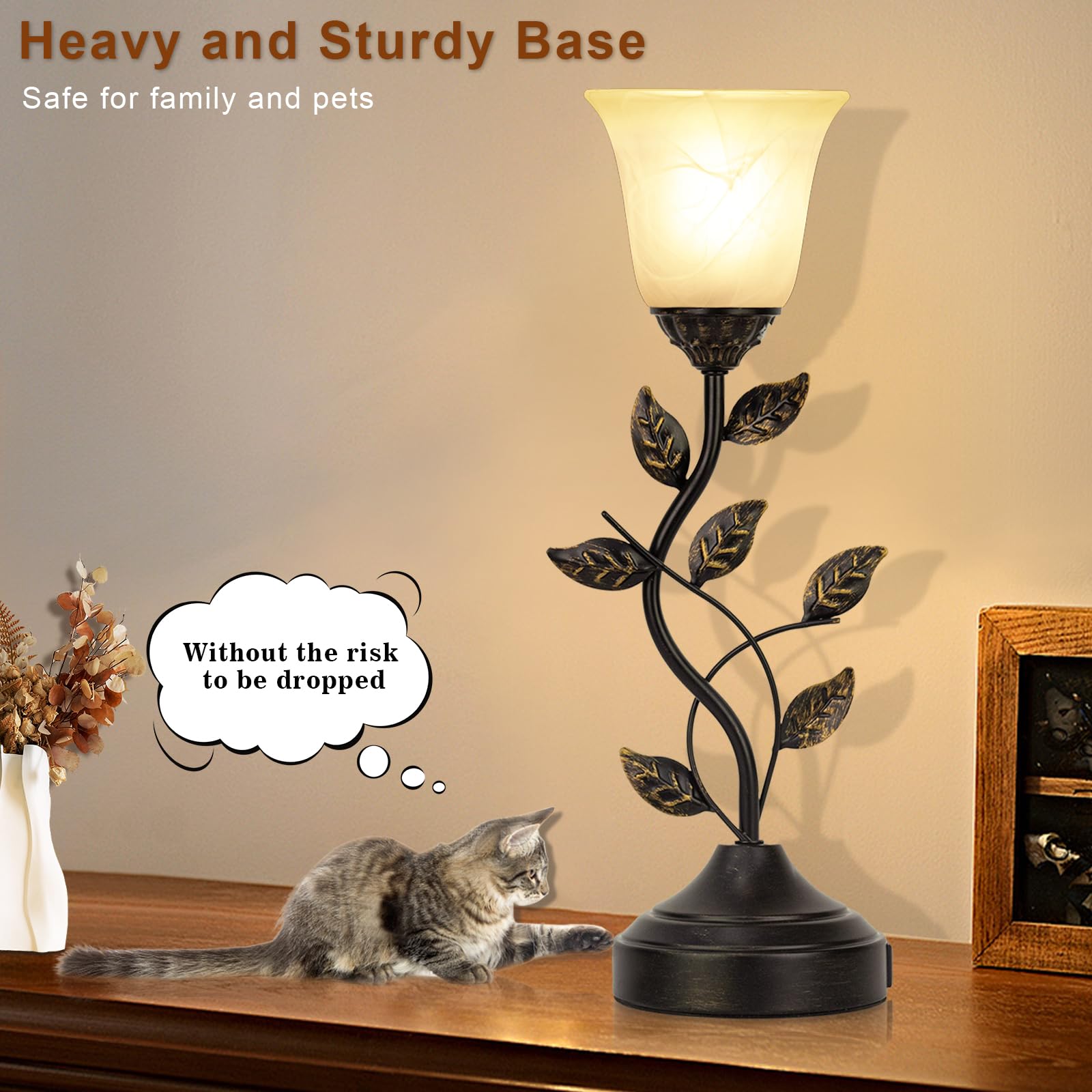 Bedside Lamps Set Of 2, 20 Inch Retro Style Table Lamp For Bedroom Touch Control 3-Way Dimmable With Usb C+A Charging Ports, Tor