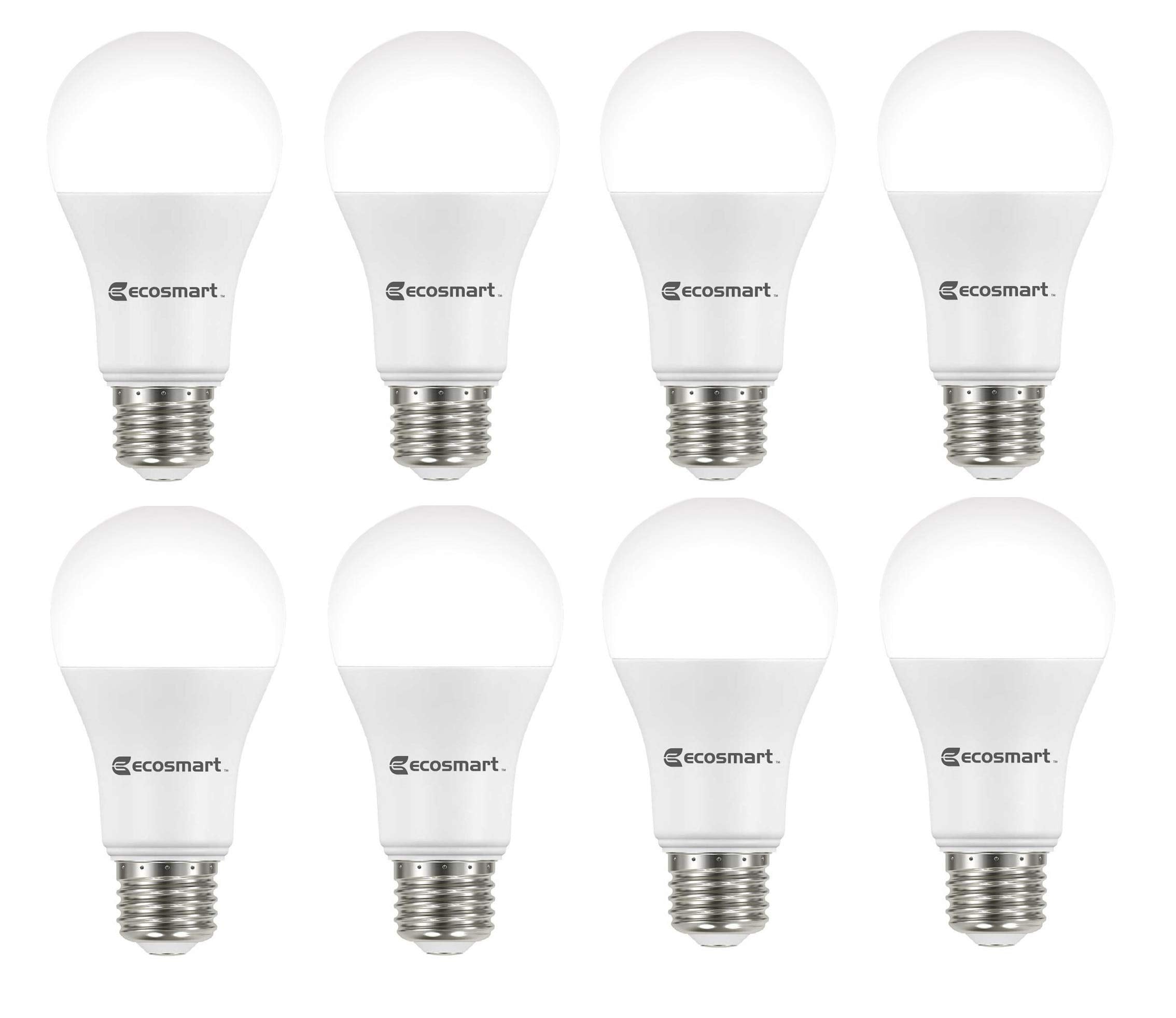 Ecosmart 8-Pack Led Dimmable 100W Bright White Bulbs, 1680 Lumen, 3000K,