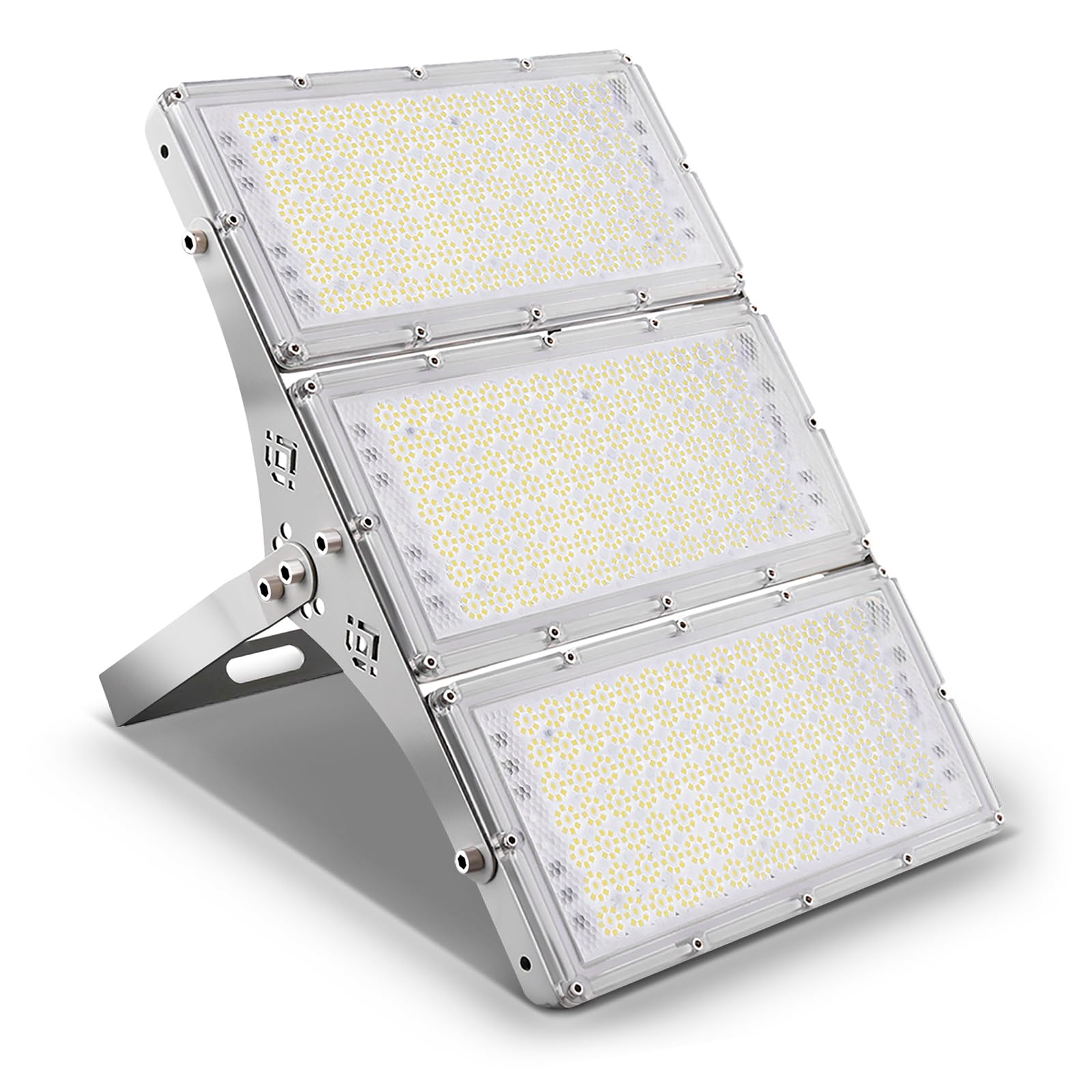 Viugreum 300W LED Flood Light, 24000LM, IP66 Waterproof, 6000K Daylight White, Aluminum, Outdoor Security Light