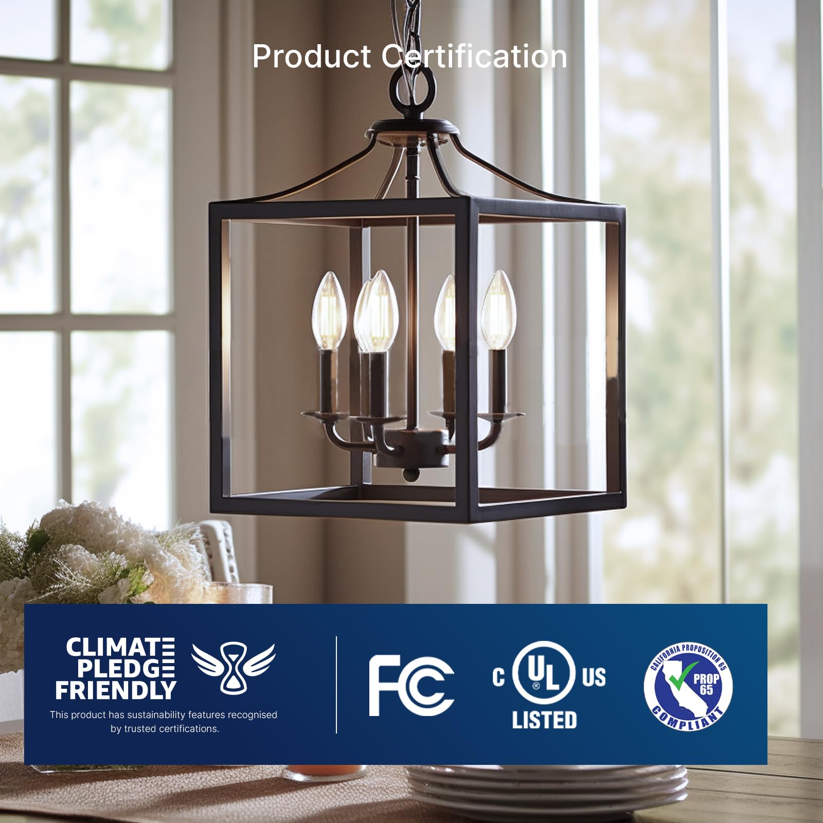 FLSNT LED Candelabra Bulbs 100W Equivalent 5000K Daylight Dimmable E12 Base 12 Pack