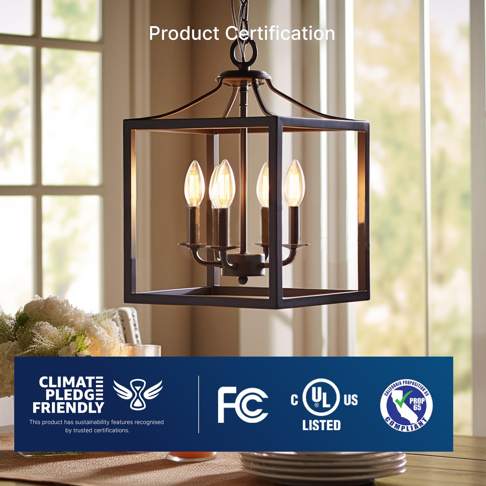 Flsnt 100W Equivalent Led Candelabra Bulbs, 800Lm Dimmable B11 E12 Led Chandelier Light Bulbs, 5.5W, 2700K Soft White, 12 Pack U