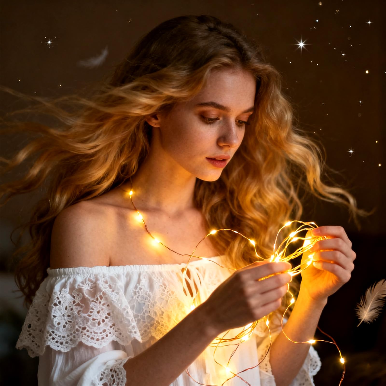 ZNYCYE 50 LED Fairy Lights with Timer,8.2Ft 8 Modes Battery Operated Fairy Lights, 6 Pack Mini Led String Lights for DIY Wedding