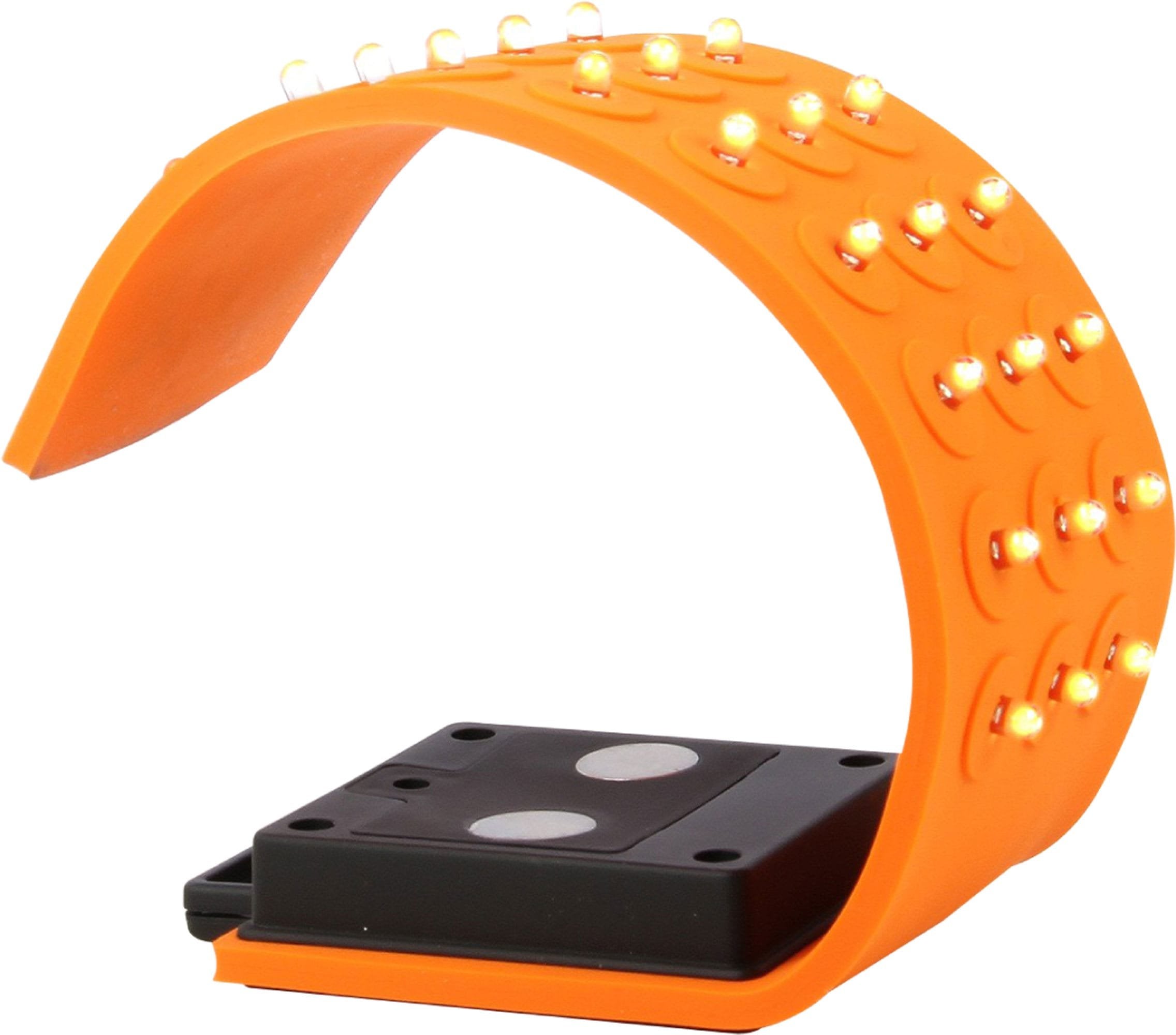 Mobile Ops Magnetic Silicone 30 Led Flexible Orange High Lumens Water-Resistant Outdoor Tactical Handsfree Flashlight (42670)