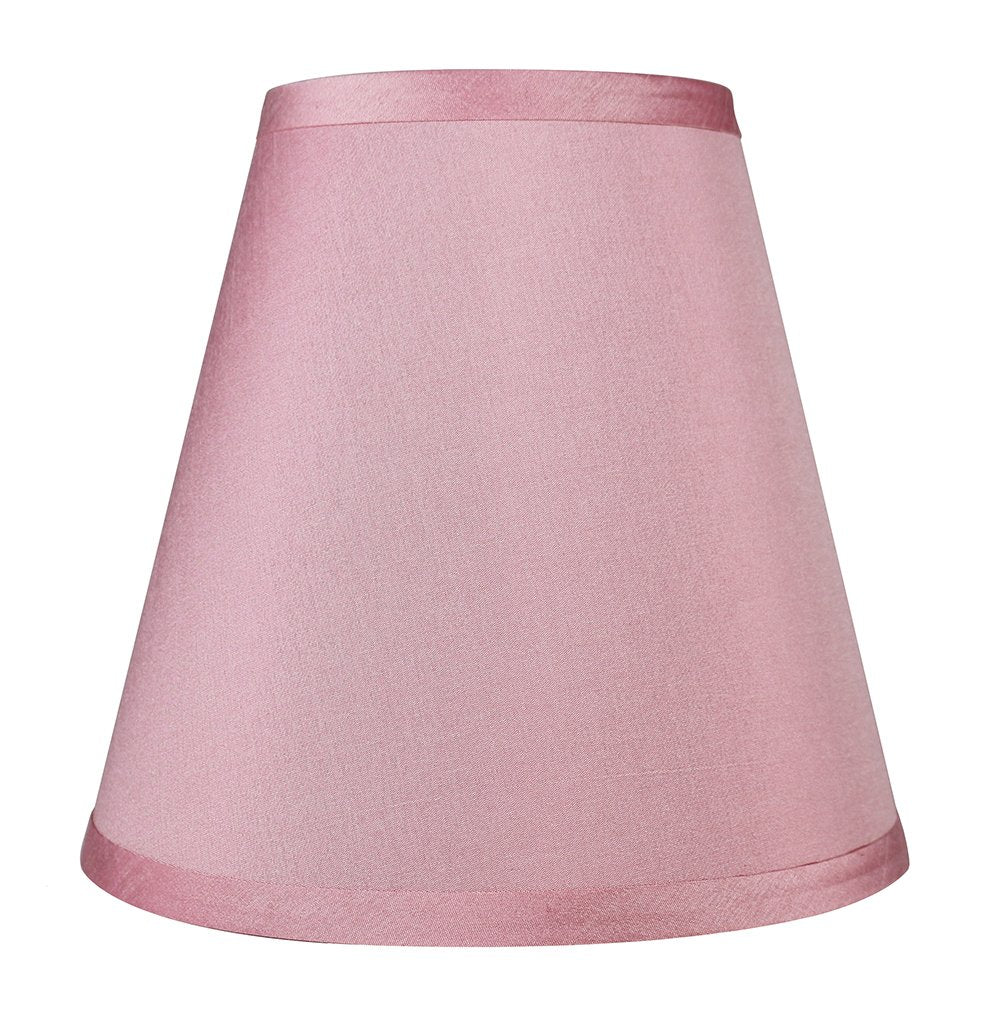 Urbanest Faux Silk Empire Lamp Shade, 5inx9inx8.5in, Pink, Spider Washer Fitter, Model SH-1104516