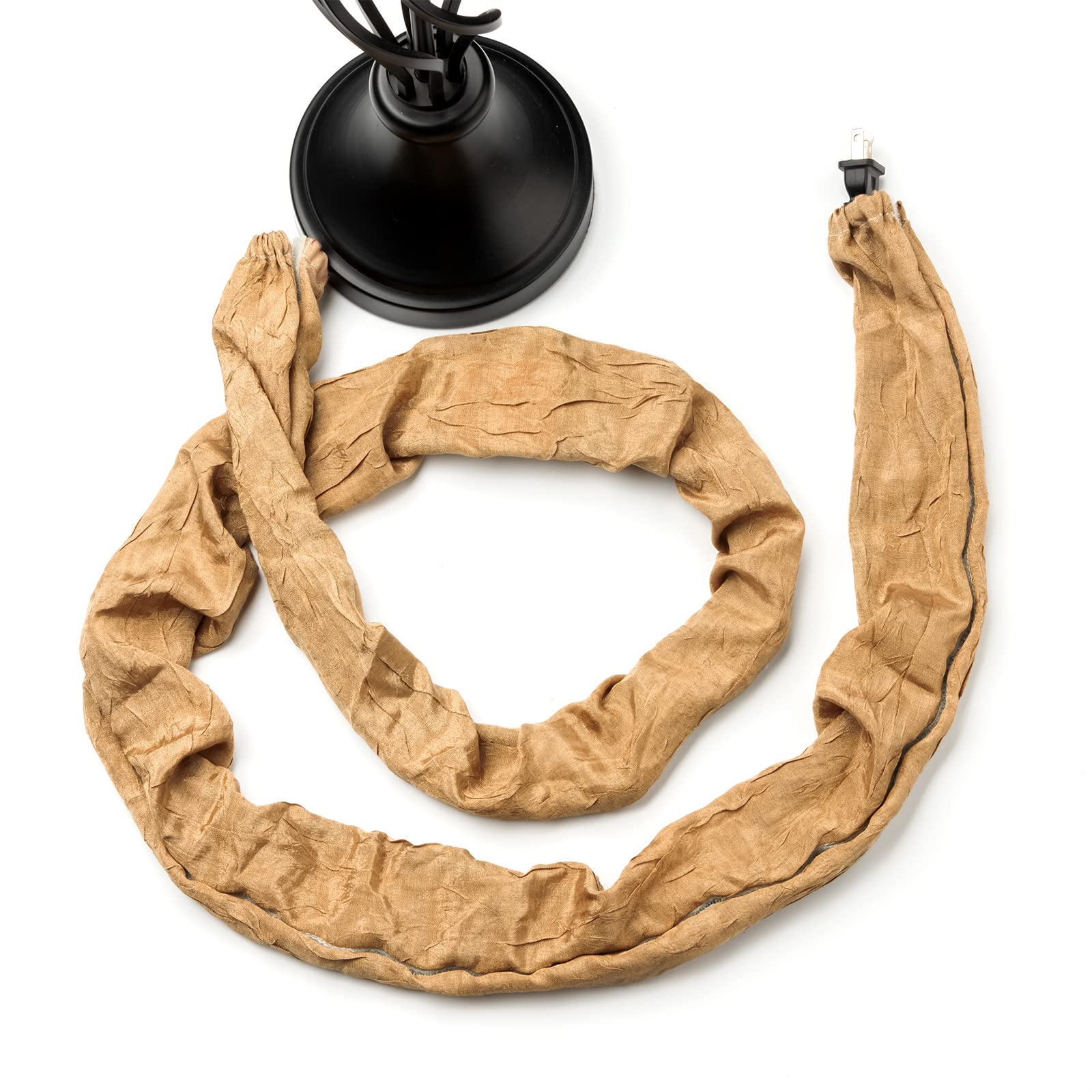 Generic Fabric Cord Cover, Chandelier Cord Cover & Chain Cover, 2 Pack 6 Feet Use For Chandelier Linghting, Lamps Lighting, Wire
