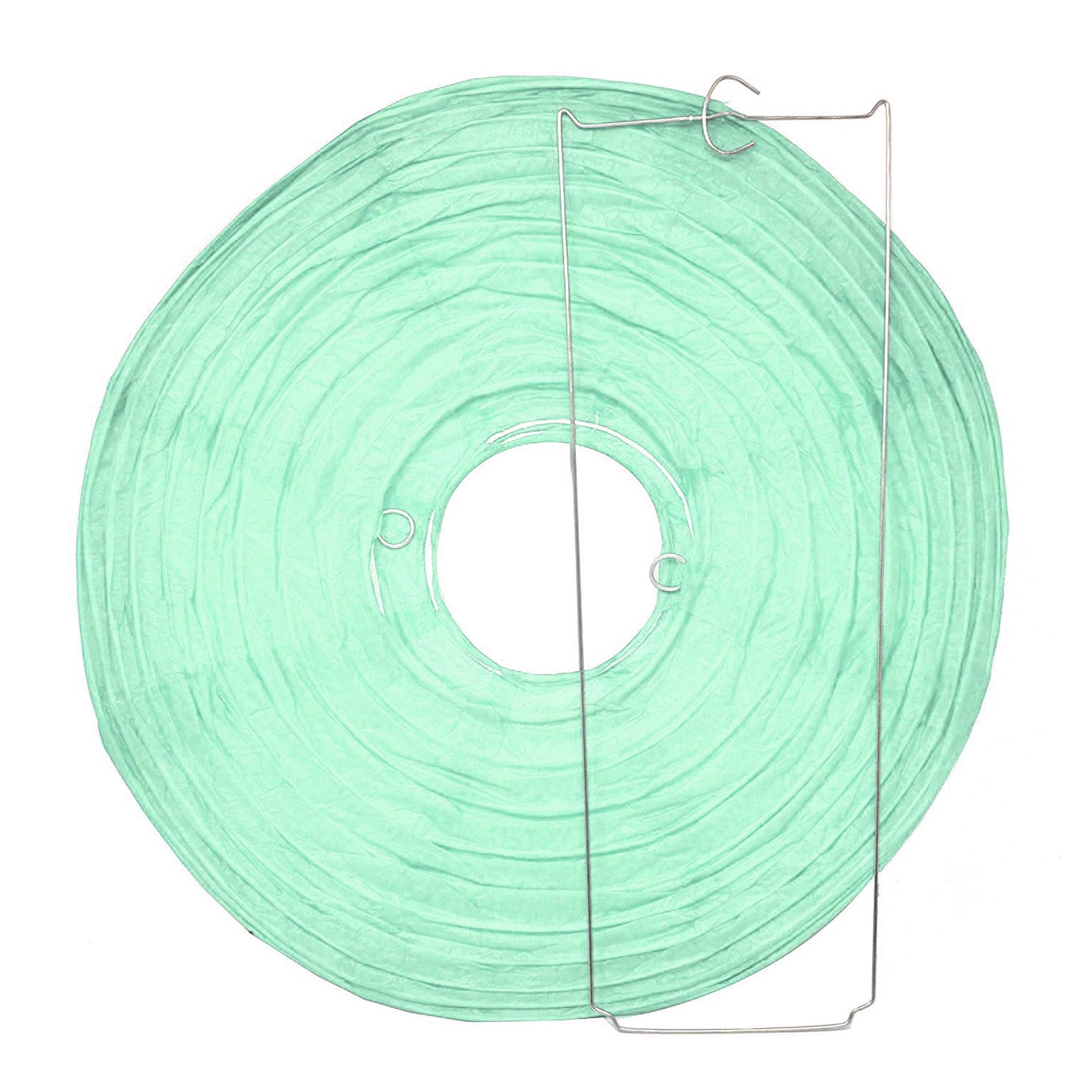 Mudra Crafts Mint Paper Lanterns Wedding Party Decorations - 12 In 10 Round Japanese Chinese Lanterns Decorative Hanging Ceiling
