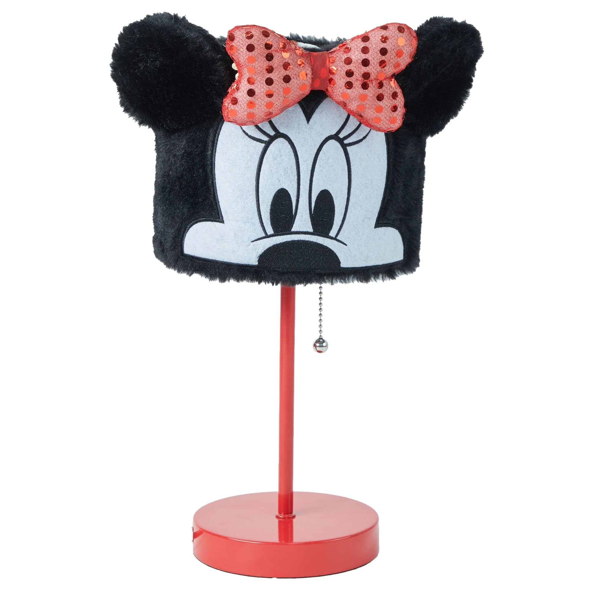 Idea Nuova Minnie Mouse Figural Plush Shade Table Lamp - Red, Metal, Model Wk321927