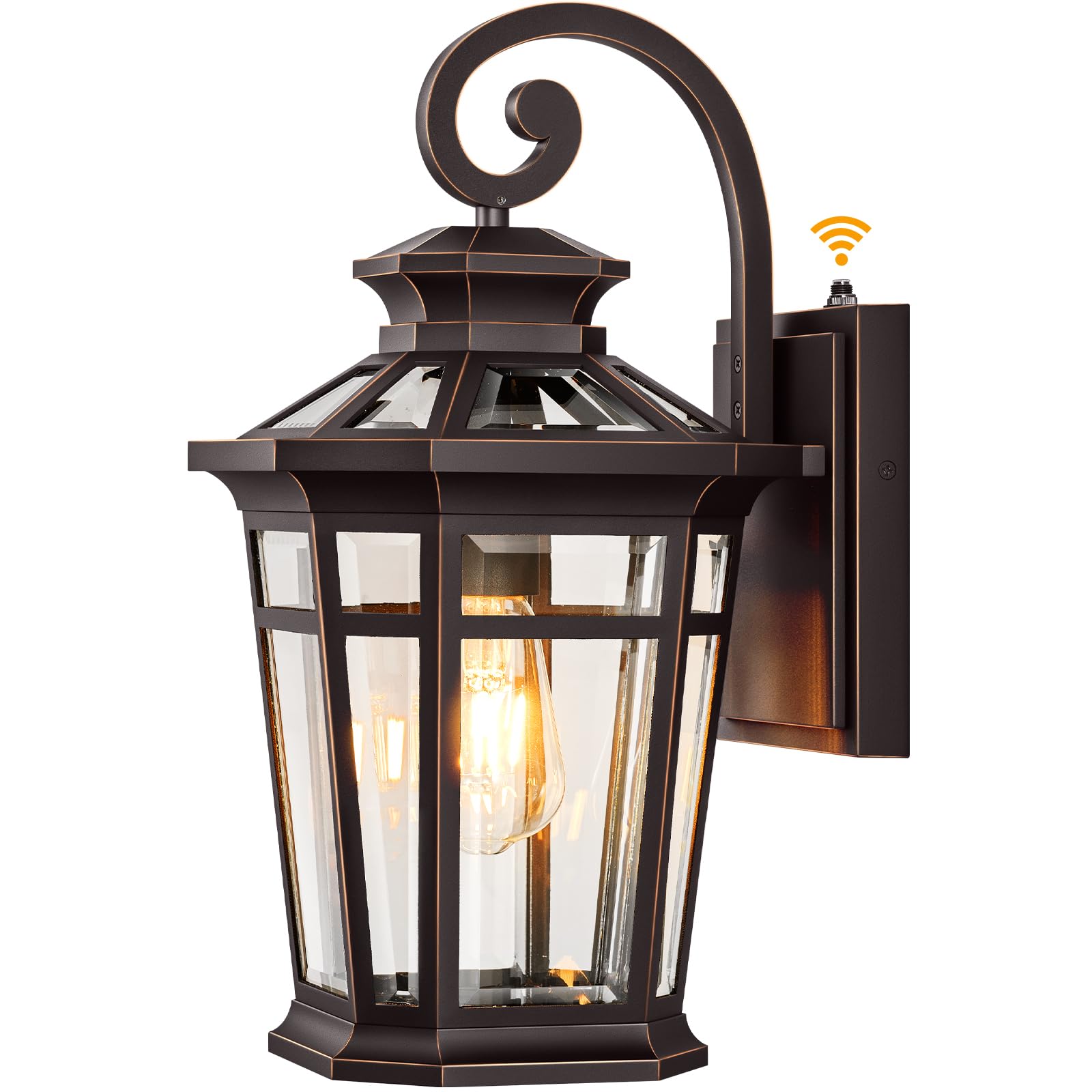 Opaxis Large 9 Outdoor Wall Lights Wall Mount  Dusk To Dawn Front Porch Lights  Oil Rubbed Bronze Outdoor Wall Lantern  Exterior Lighting Fixtures For Garage  Waterproof Patio Sconce Lights