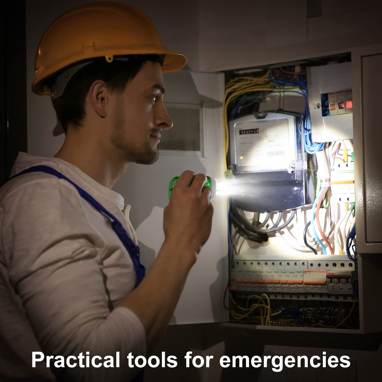 Mudder 24 Pieces Hand Crank Flashlight with LED Self Powered Charging Torch Dynamo for Camping Emergency(Yellow, Green, Blue, Re