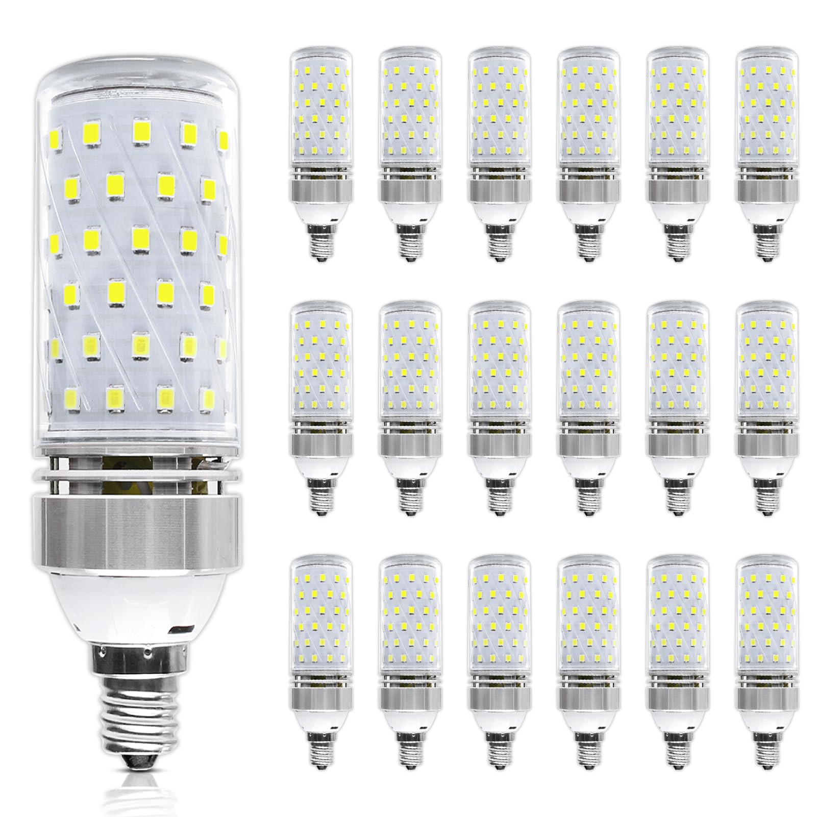Super Bright E12 Led Bulbs, 16W 1500Lm E12 Bulb, Nature White 4000K Lights, Cri80+, 120W Incandescent Bulb Equivalent, E12 Base 