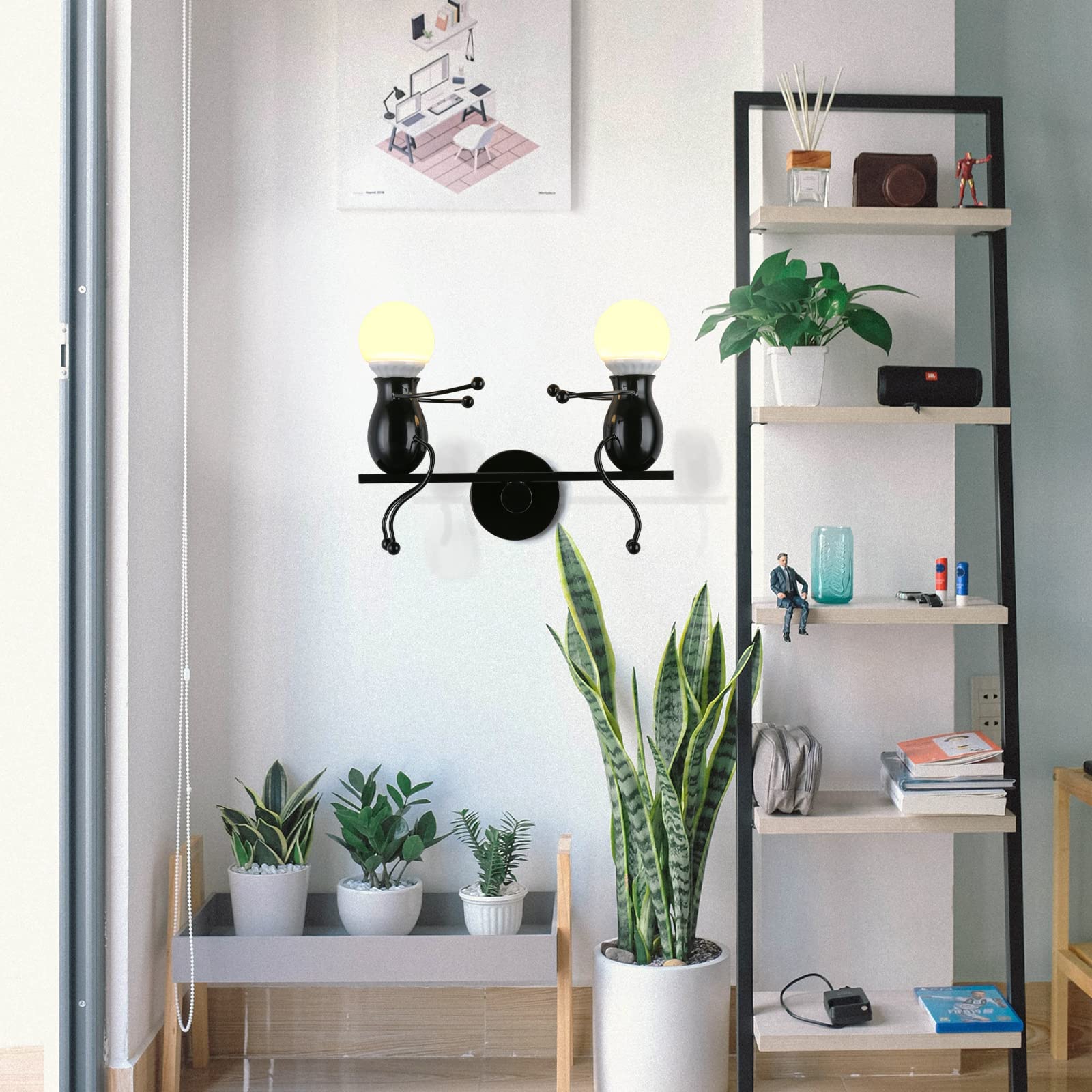 SOUTHPO LED Metal Wall Light Fixtures Childhood Seesaw Little People Wall Lamps Bedroom Mini Doll Bedside Lamp Modern Children C