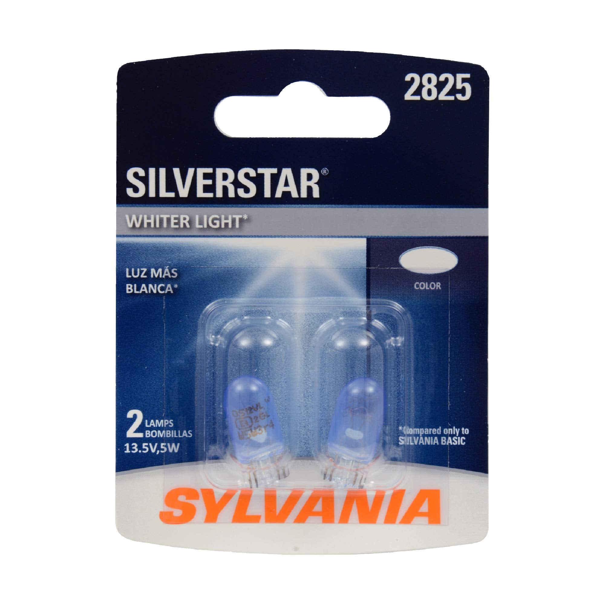 SYLVANIA 2825 SilverStar Mini Bulb - Brighter White Light for Interior Use - 1 Bulb