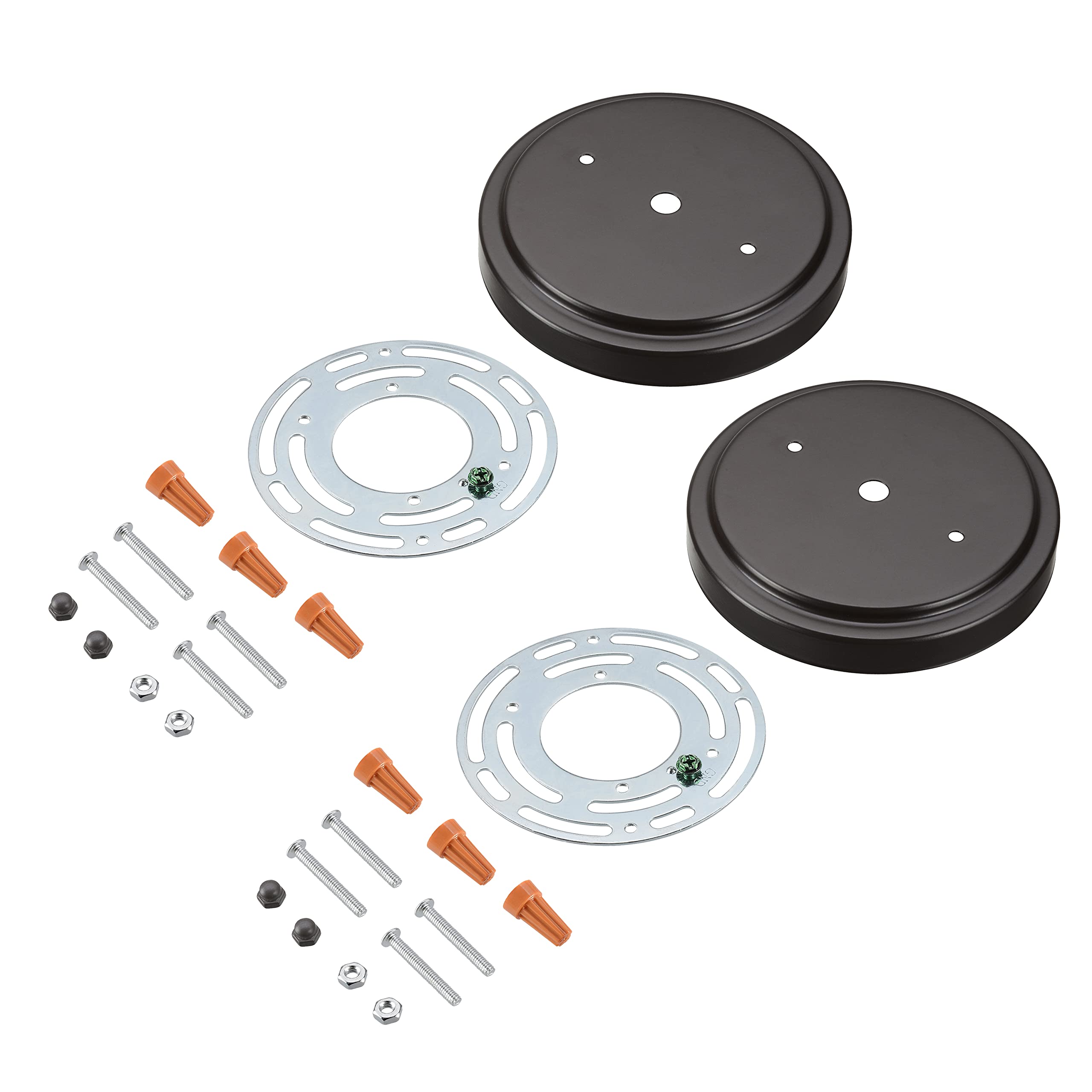 Aspen Creative 21509-12, Transitional Chandelier & Light Fixture Canopy Kit, w/Universal Crossbar, Oil Rubbed Bronze, 5-1/8 Diam