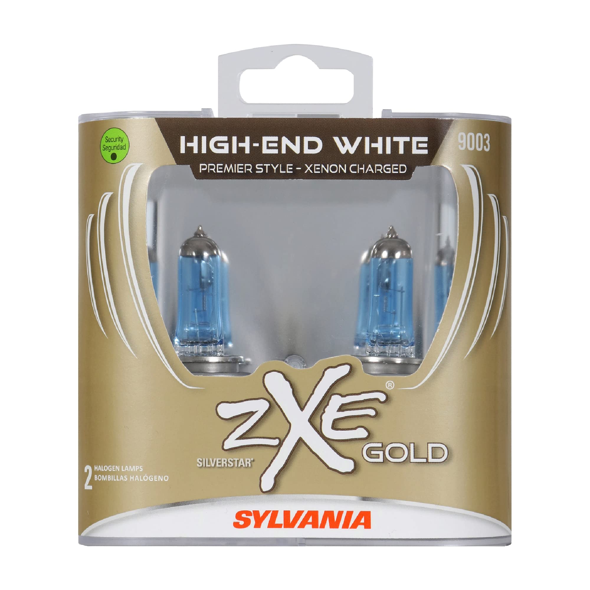 Sylvania - 9003 (Hb2, H4) Silverstar Zxe Gold High Performance Halogen Headlight Bulb - Headlight & Fog Light, Bright White Outp