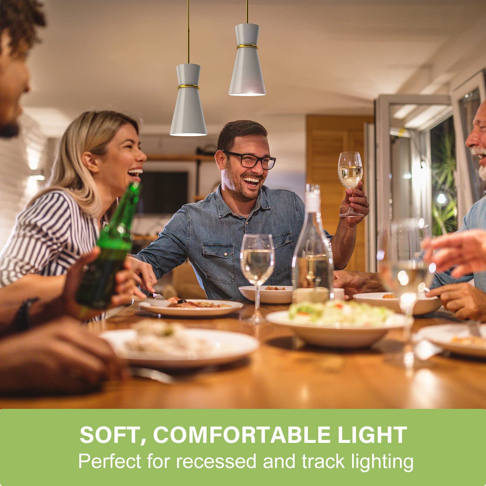 Sigalux Gu10 Led Light Bulbs, 50W Halogen Equivalent, Non Dimmable, 3000K Led Mr16 Gu10 Bulbs For Recessed Track Lighting, Glass Light Bulb With Two Prong, 4.2W 350Lm Warm White, 8 Pack