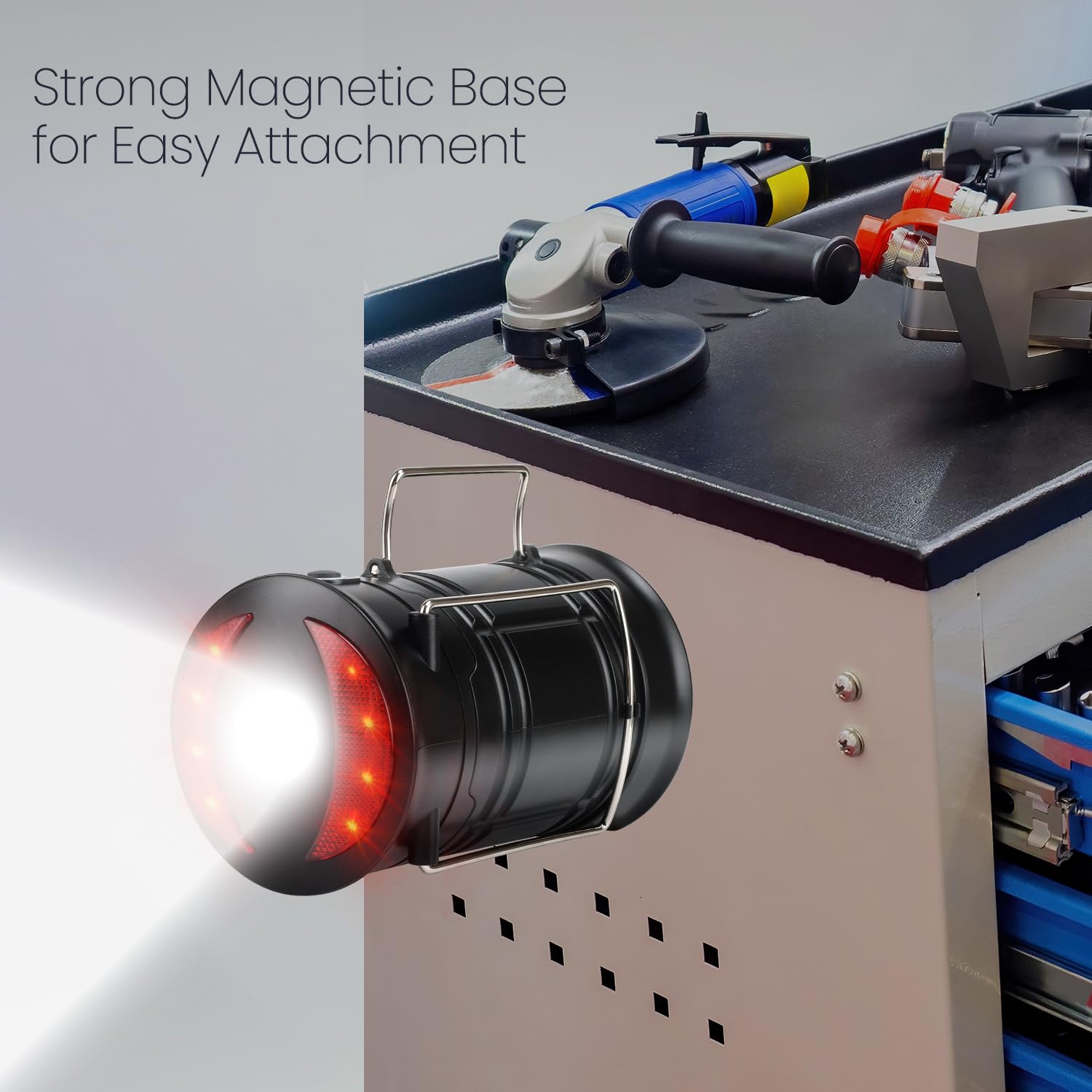 Lichamp 4 Pack Camping Lanterns Rechargeable and Battery Powered, Dual Power Source and 4 Mode Lantern Flashlight COB Camp Light