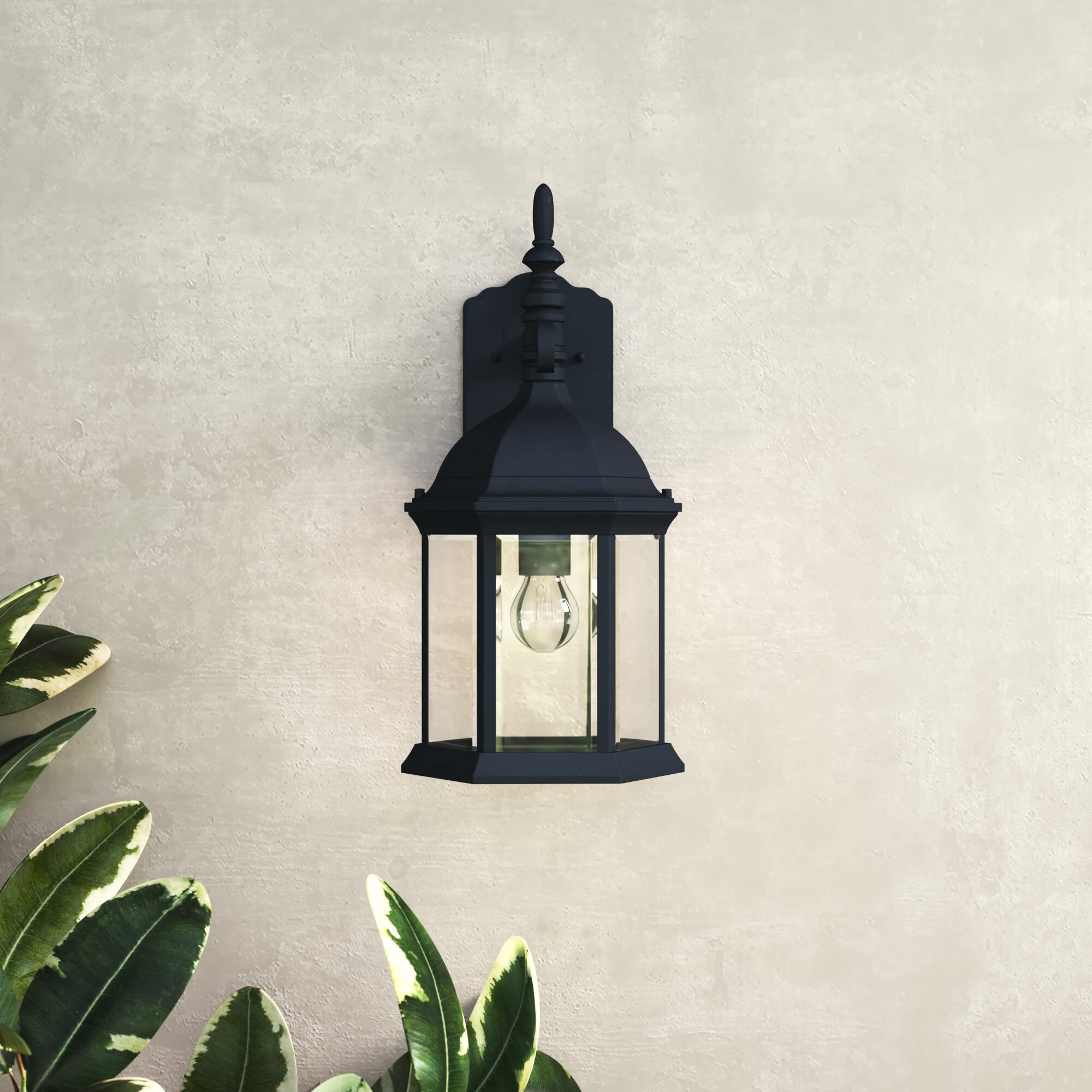 Designers Fountain 2971-Bk Devonshire Wall Lanterns, Black