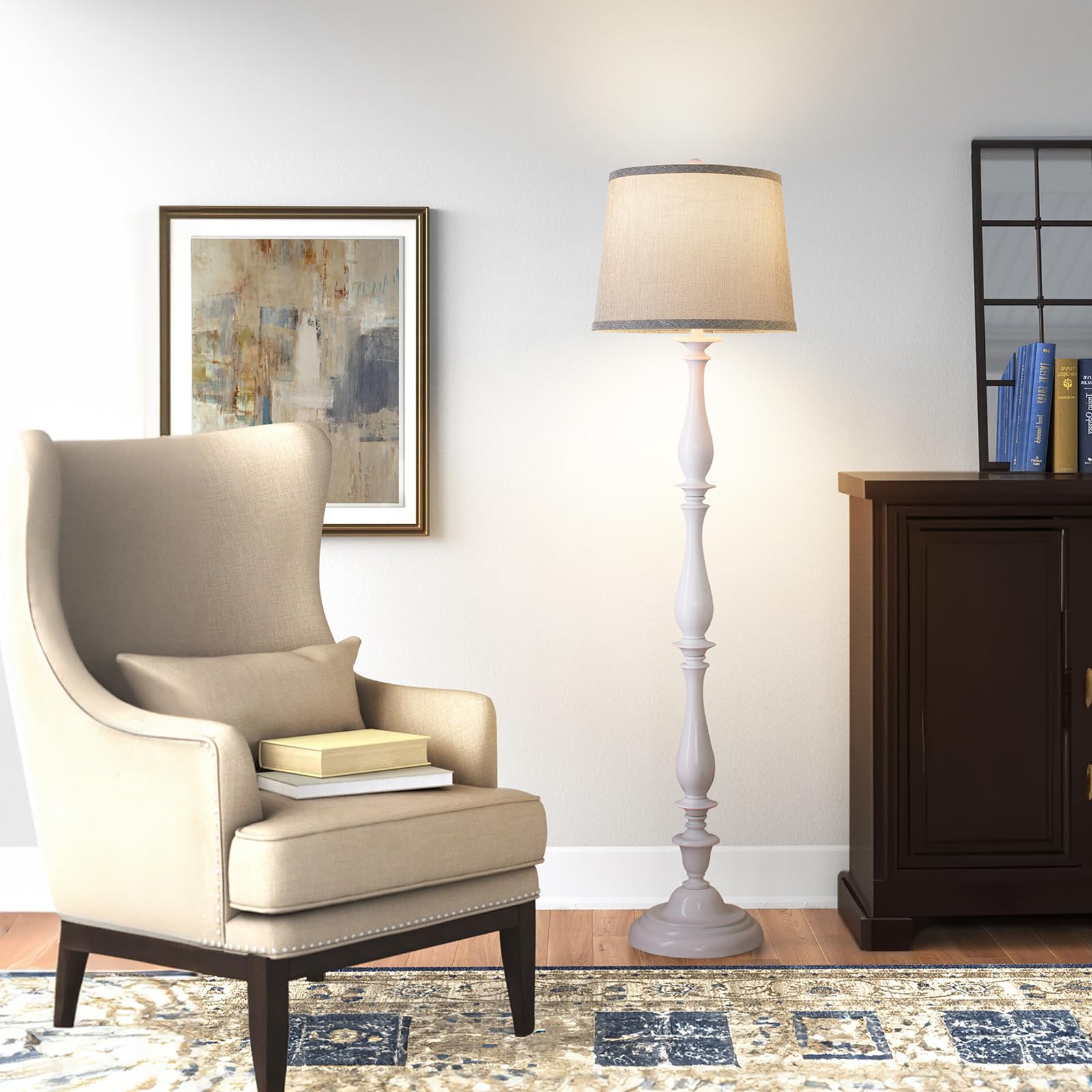 Grey Lamp Shades Set Of 2, Drum Lampshades, Lampshade 10 Inches Height, Lampshades For Table Lamp, Floor Lamp, Pendant Light, La