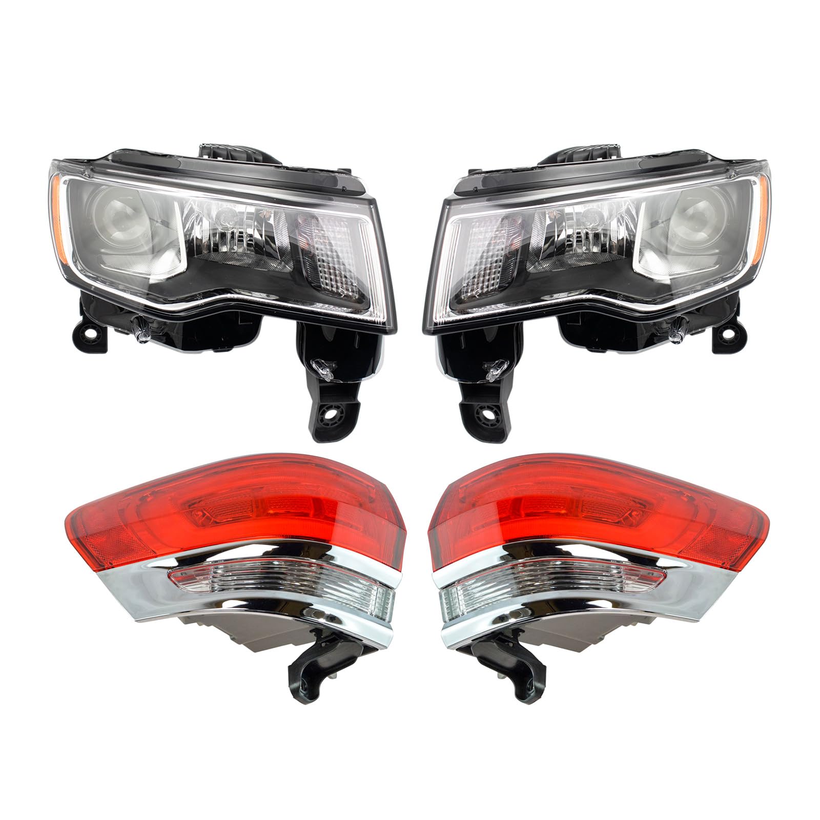 Trq Lighting Kit Ch2502297 Ch2503297 Ch2804106 Ch2805106 Compatible With 2017-2022 Jeep Grand Cherokee 2022 Grand Cherokee Wk