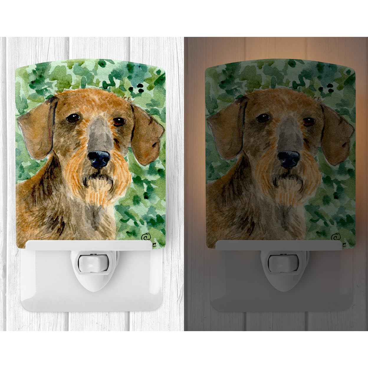 Carolines Treasures Dachshund Ceramic Night Light, UL-Certified, 6x4x3 inches, Multicolor, Model SS8806CNL