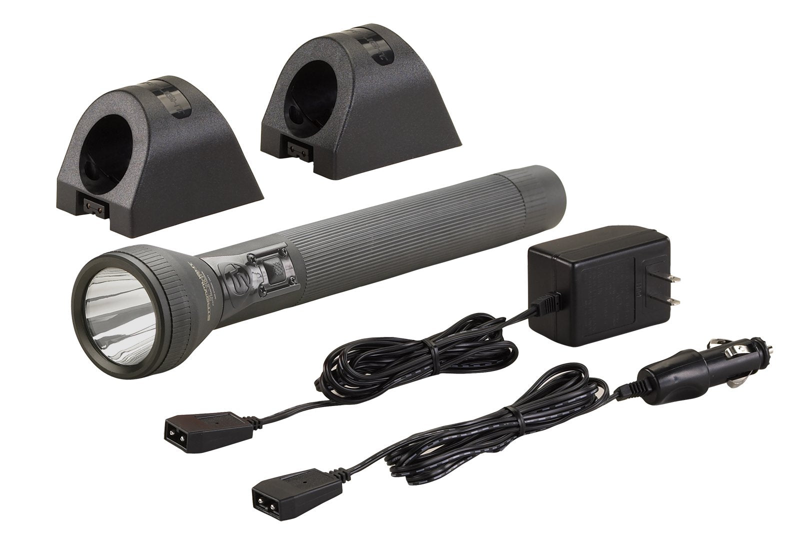 Streamlight 25303 Sl-20Lp 450-Lumen Full Size Rechargeable Led Flashlight With 120V/100V Ac/12V Dc Smart Charge - 2 Sleeves, Bla