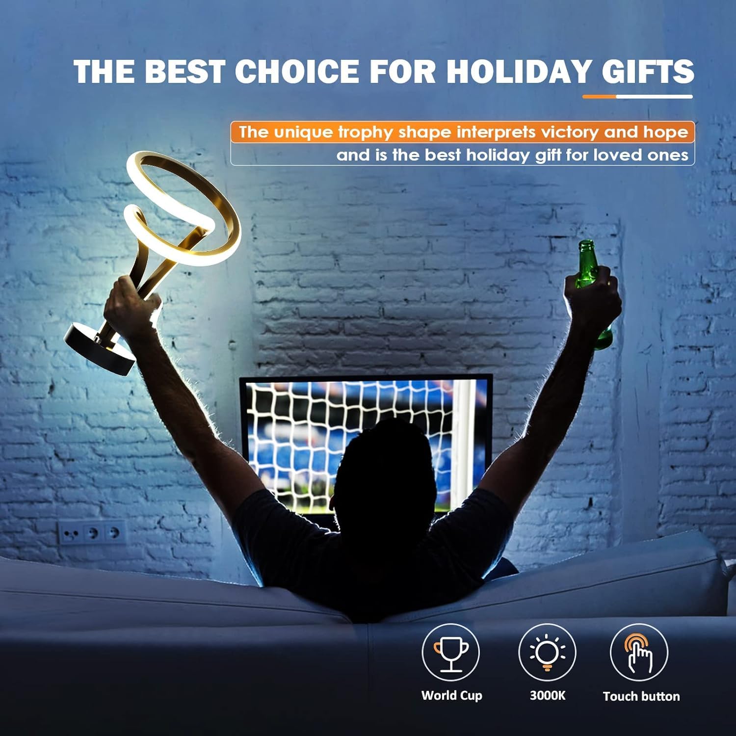 Airnasa Spiral Led Table Lamp Set Of 2 - 7 Colors, Touch Dimmable, Modern Nightstand Lamps