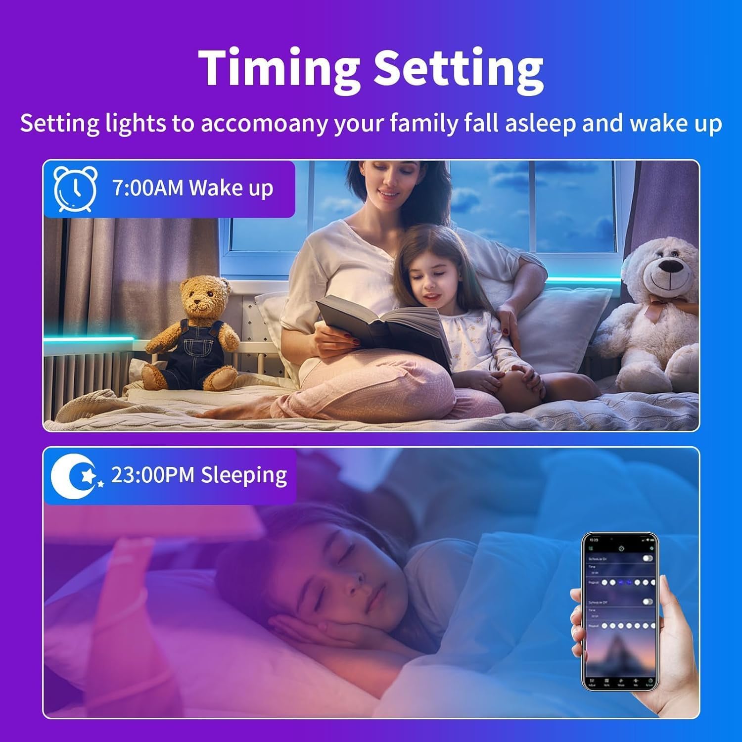 Inextstation Rgb Neon Led Strip Lights, 16.4Ft 12V Flexible Rope Lights Color Changing Multiple Modes Control With App & Remote,