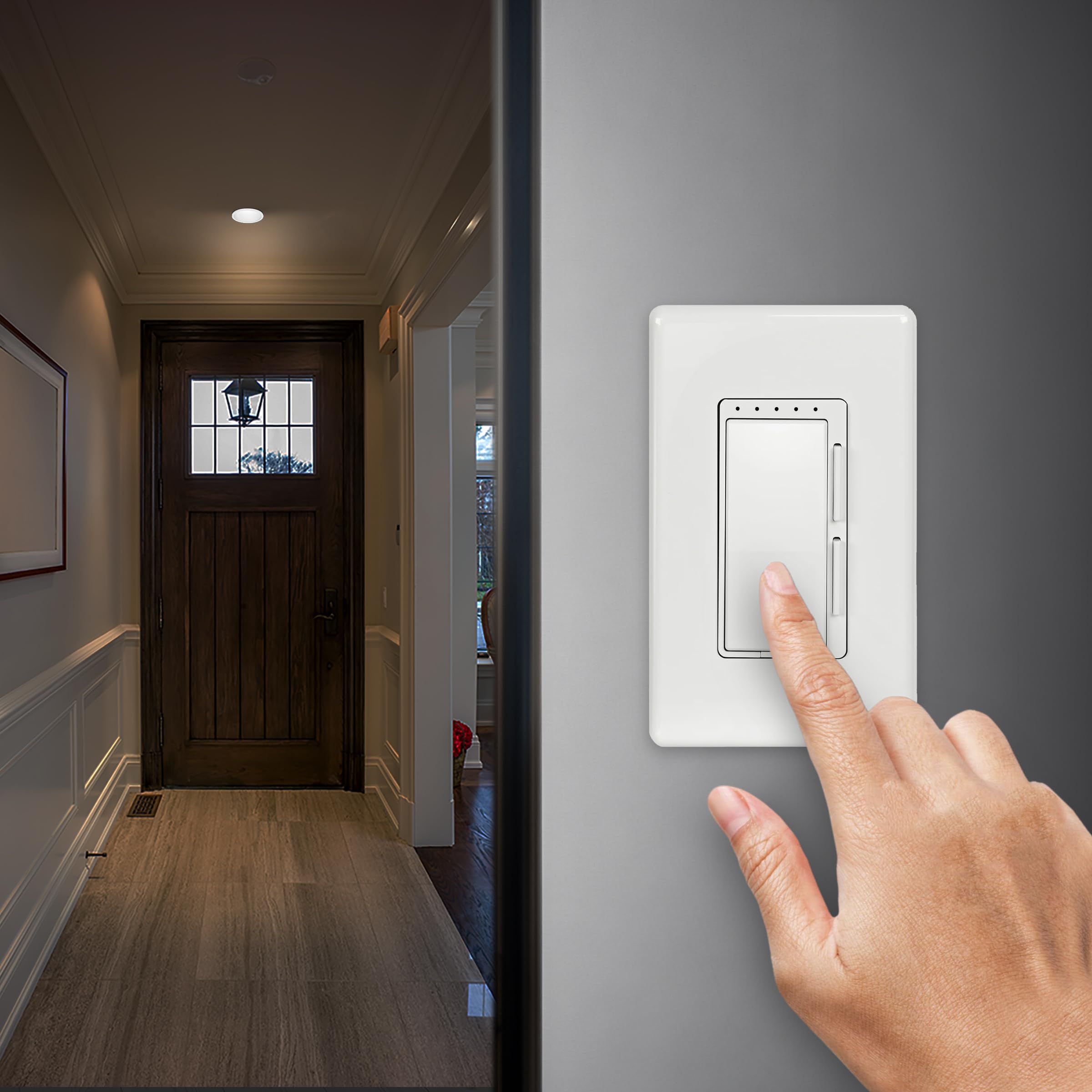 Feit Electric 4 Inch Led Ceiling Downlight, Dimmable Flat Panel Ceiling Light With Color Selection (5Cct), Fits Most 4 Inch Rece