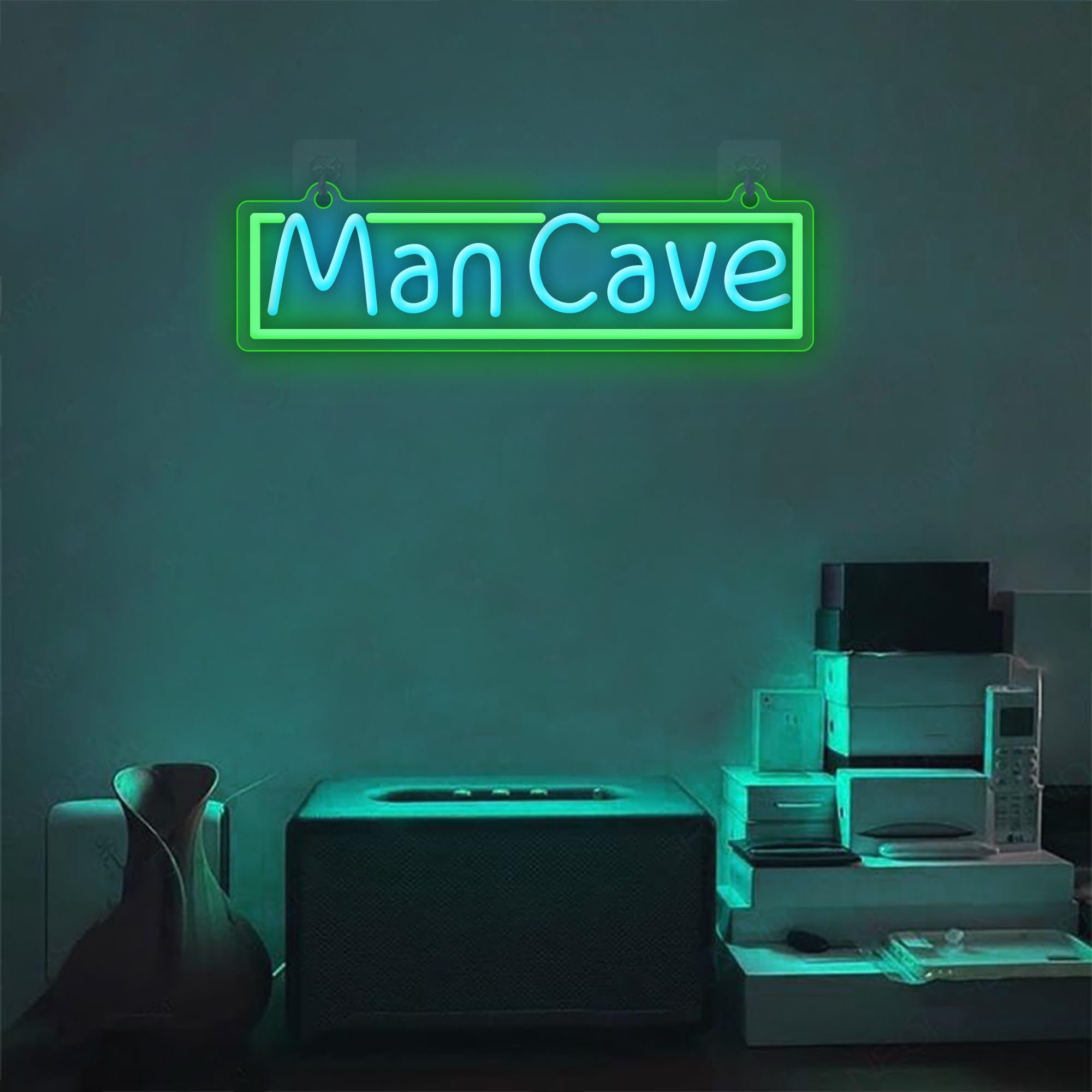 YuanDian Neon Sign for Gamer Room Wall Decor, Blue, 16 x 4.68 inches, Model NE