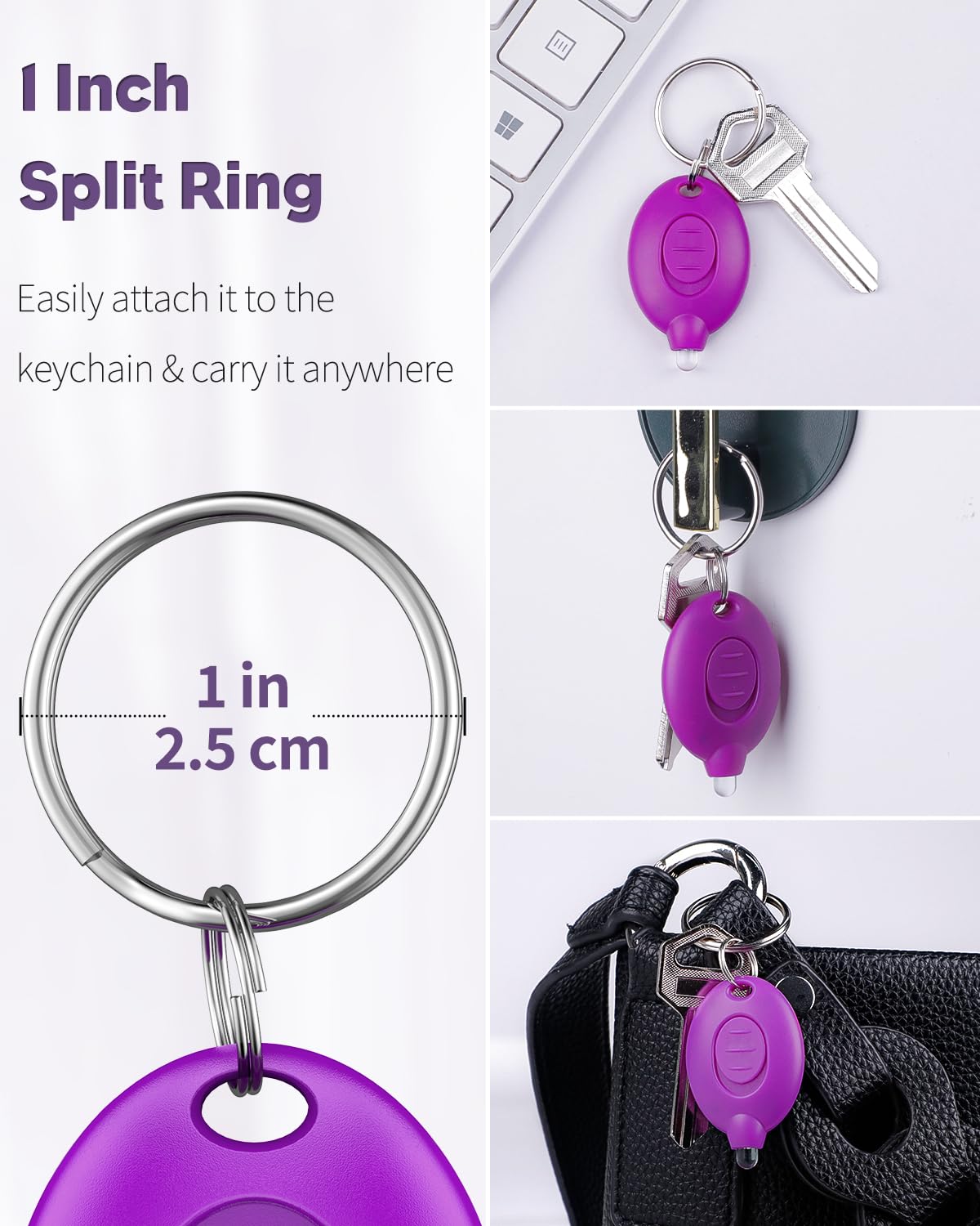 Uniclife 5 Pack Mini Uv Led Keychain Flashlight Portable Purple Light Detector For Currency 10 Lumen Led Keychain Light Battery