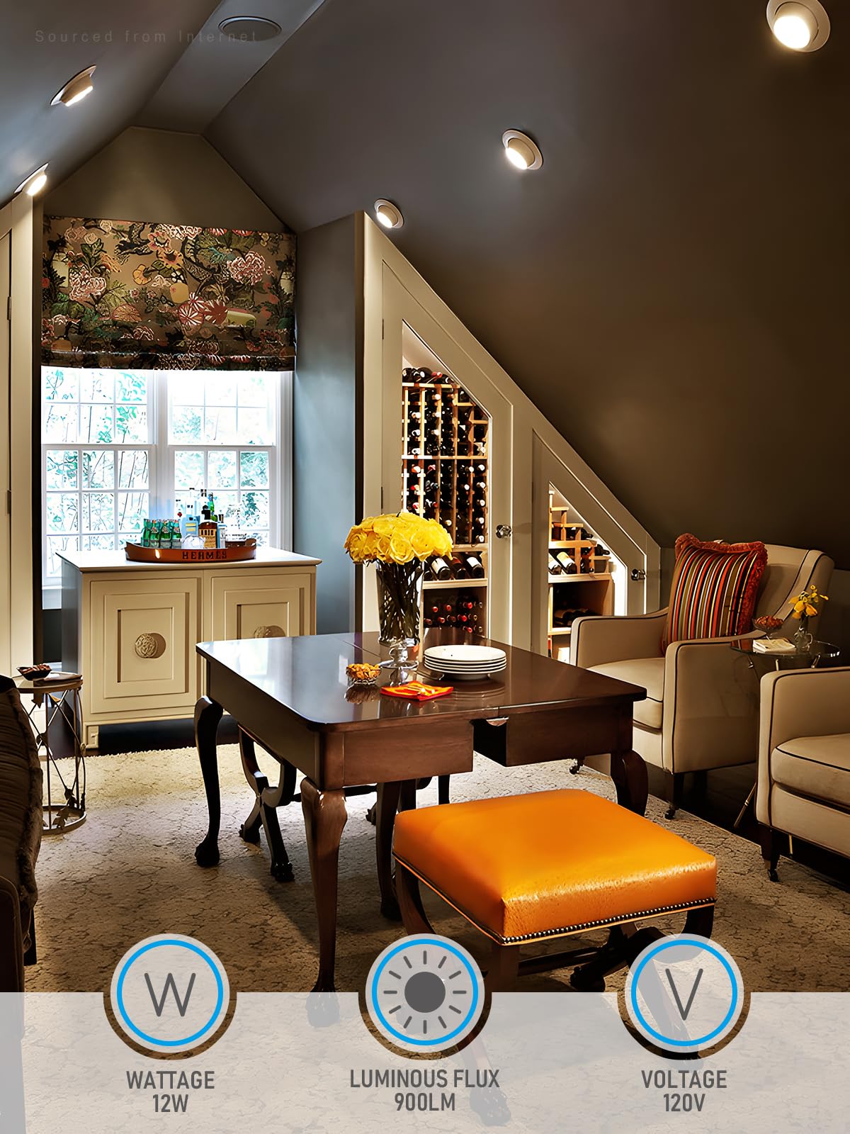 Torchstar 6 Inch Led Gimbal Retrofit Recessed Light Dimmable, 2700K Soft White, 12W Cri90 Directional Eyeball Can Light, Swivel