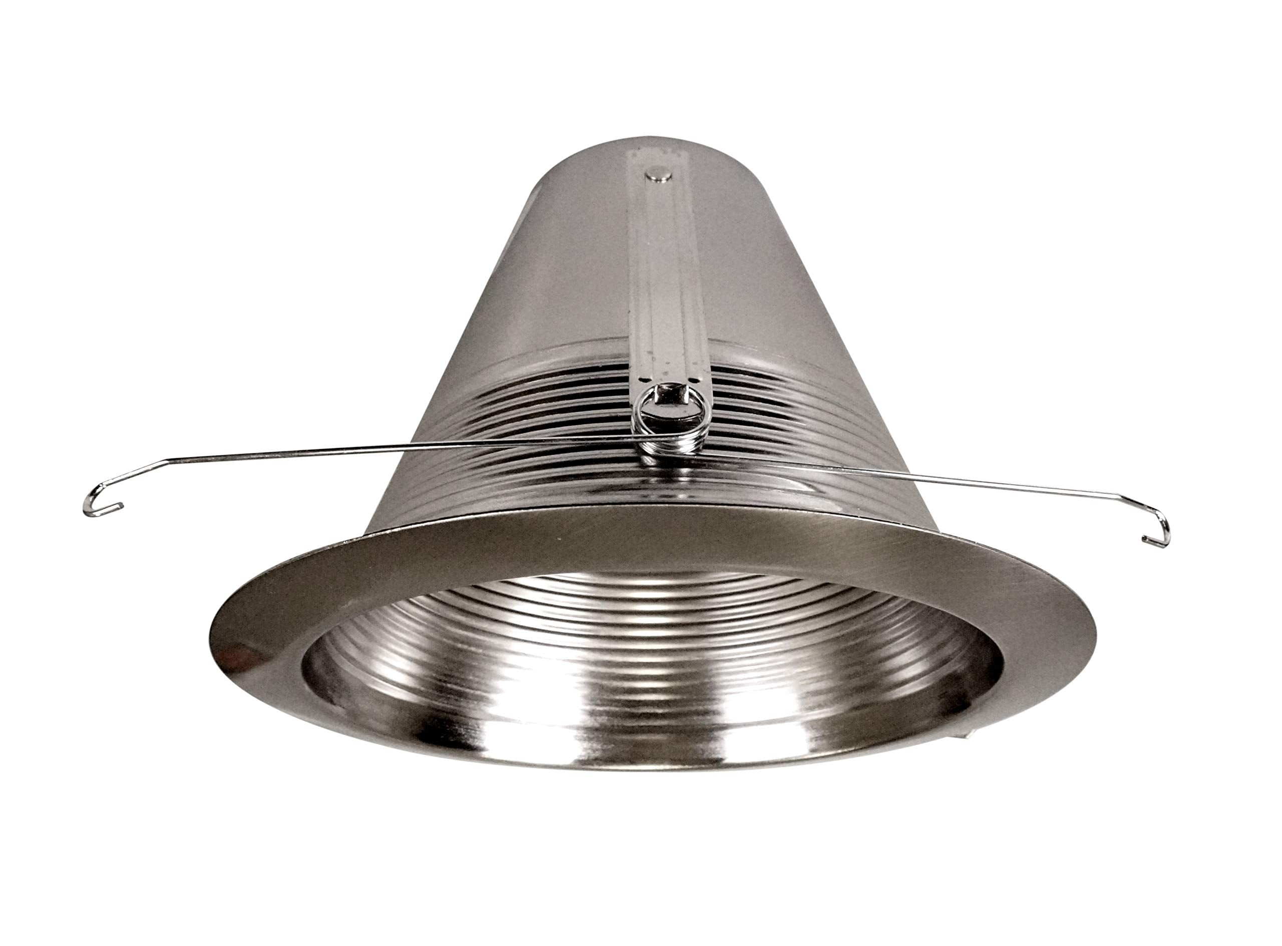 Nicor Lighting 6 Inch Nickel Airtight Cone Baffle Trim  Fits 6 Inch Housings (17550Ank)