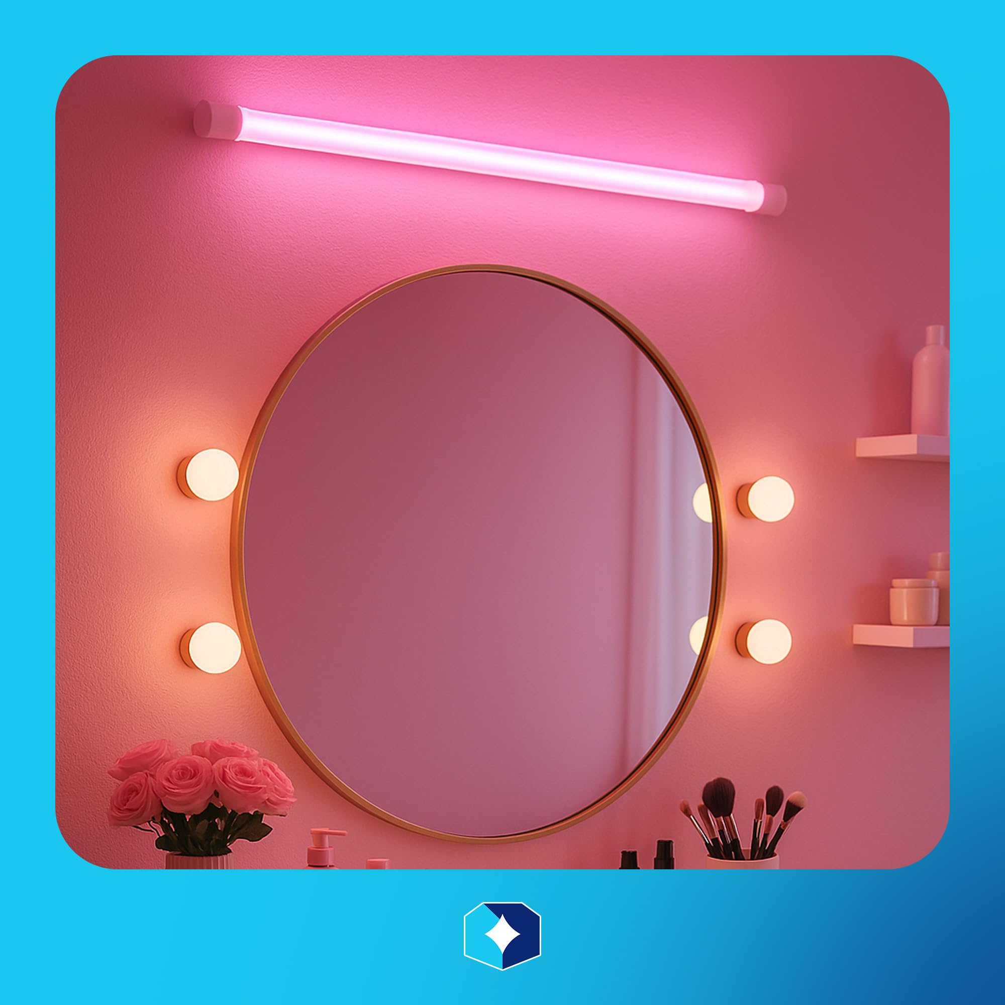 Kastlite T8 Led/Fluorescent Light Tube Guard With End Caps - 46-3/8 Lamp Diffuser Covers & Safety Sleeves  Pink Protective Plastic Bulb Replacement Covering & Overhead Lighting Accessory  Pack Of 12