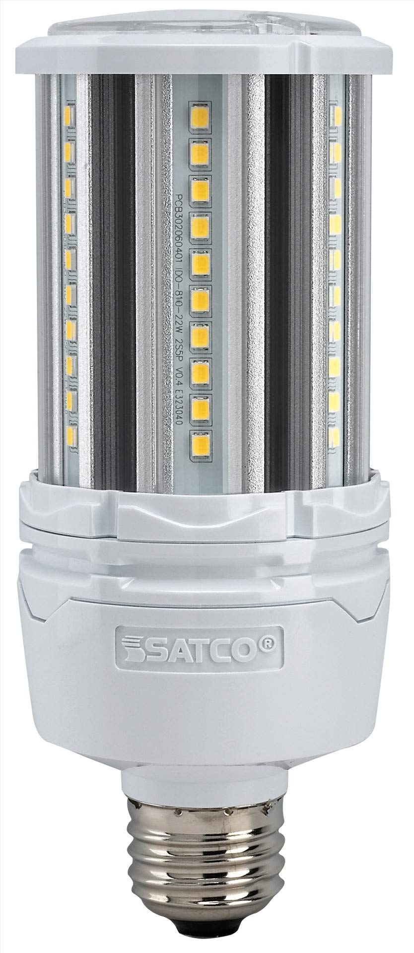 Satco S39391 Hi-Pro Omni-Directional High-Lumen Led Corncob Lamp, Hid-Replacement, Industrial And Commercial Application, 100-27