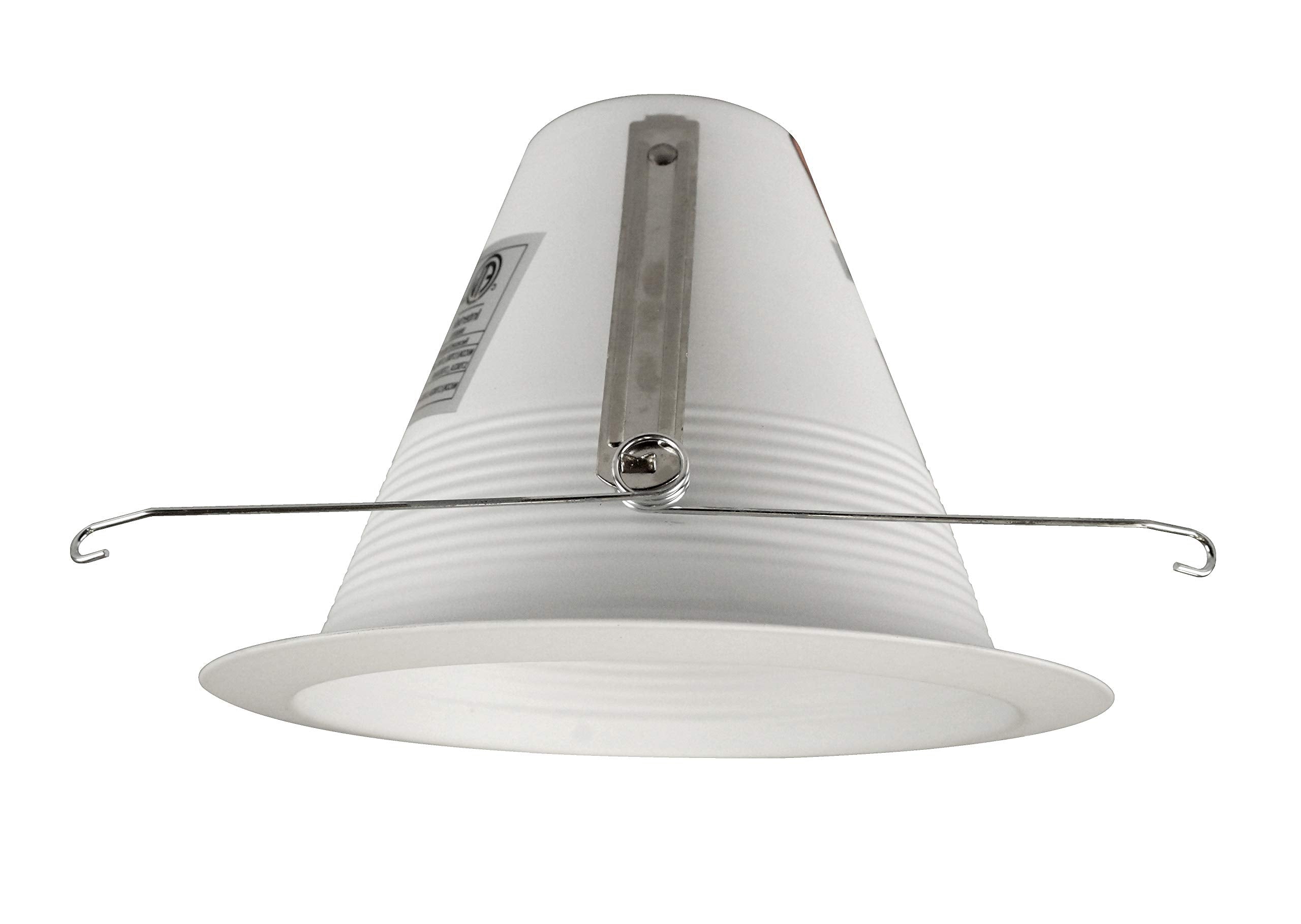 Nicor 6 Inch Airtight Recessed Cone Baffle Trim - White Aluminum, Model 17550A