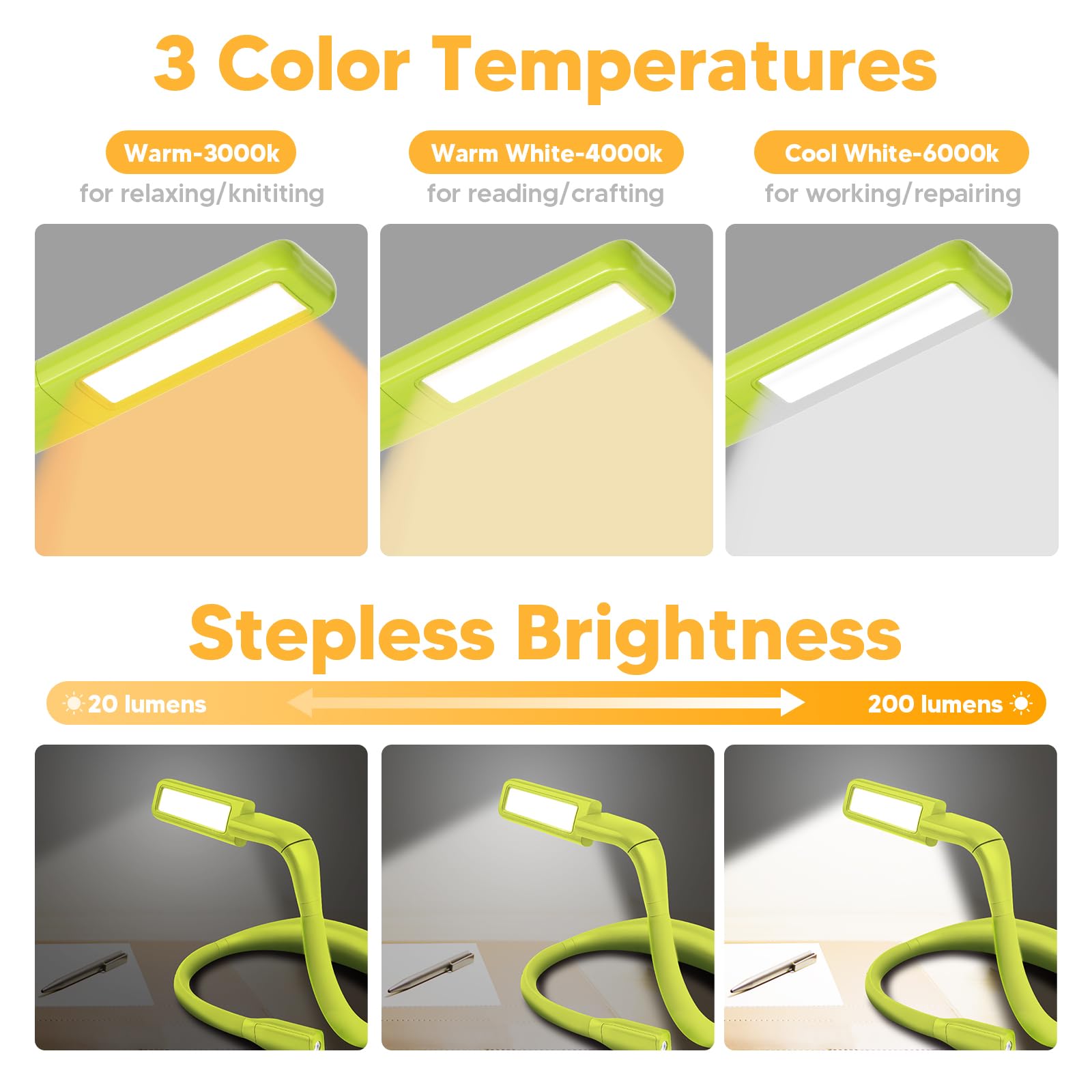 Eastpin Neck Book Light For Reading At Night, Back To School Supplies Dorm Bed Lamp For College Students Teen Boys Girls Stocking Stuffers Christmas Birthday Gifts For Book Lovers Reading Accessories