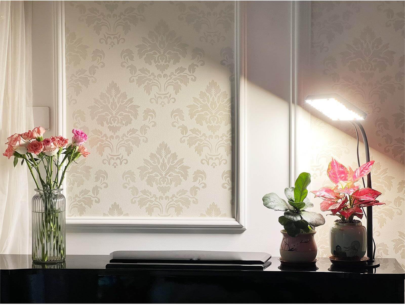 Grocruiser Table Top Grow Light For Seed Starting, Seedlings, Vegetable, Bonsai, 25 Watt Brightest Full Spectrum Desk Plant Lights For Indoor Growing, Adjustable Height 16&quot;-24&quot;, Daisy Chain Function