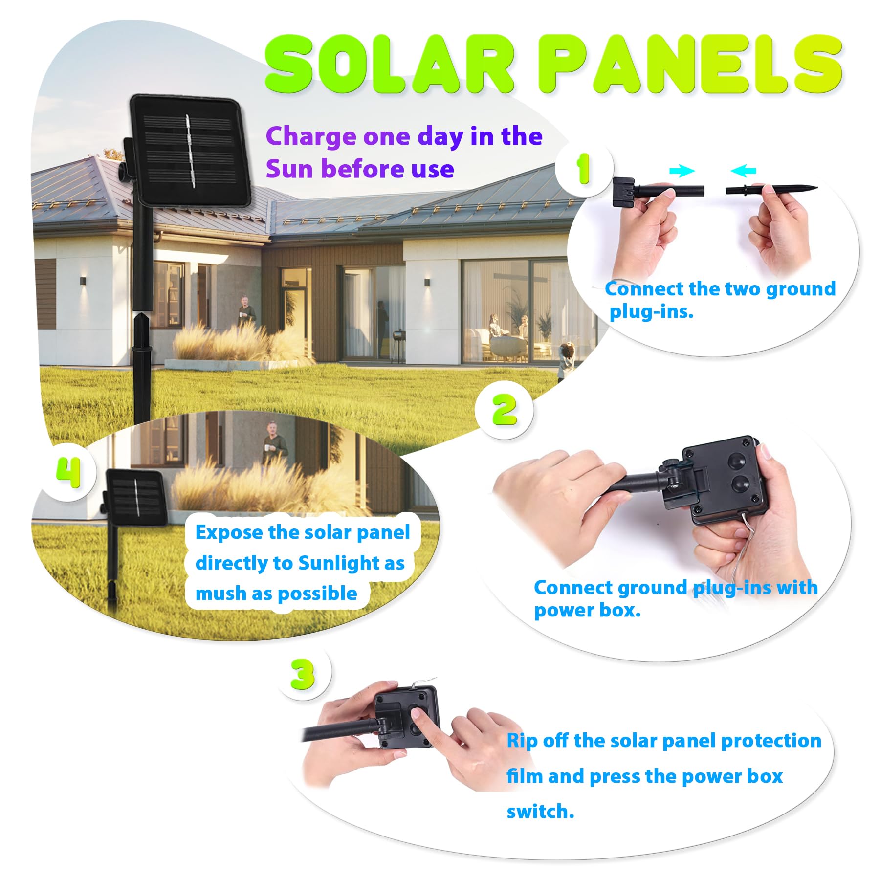 Solar String Lights Outdoor Decorative Fairy Solar Lights For Outside Garden D  Cor Waterproof Sea Life Turtle Seahorse Starfish