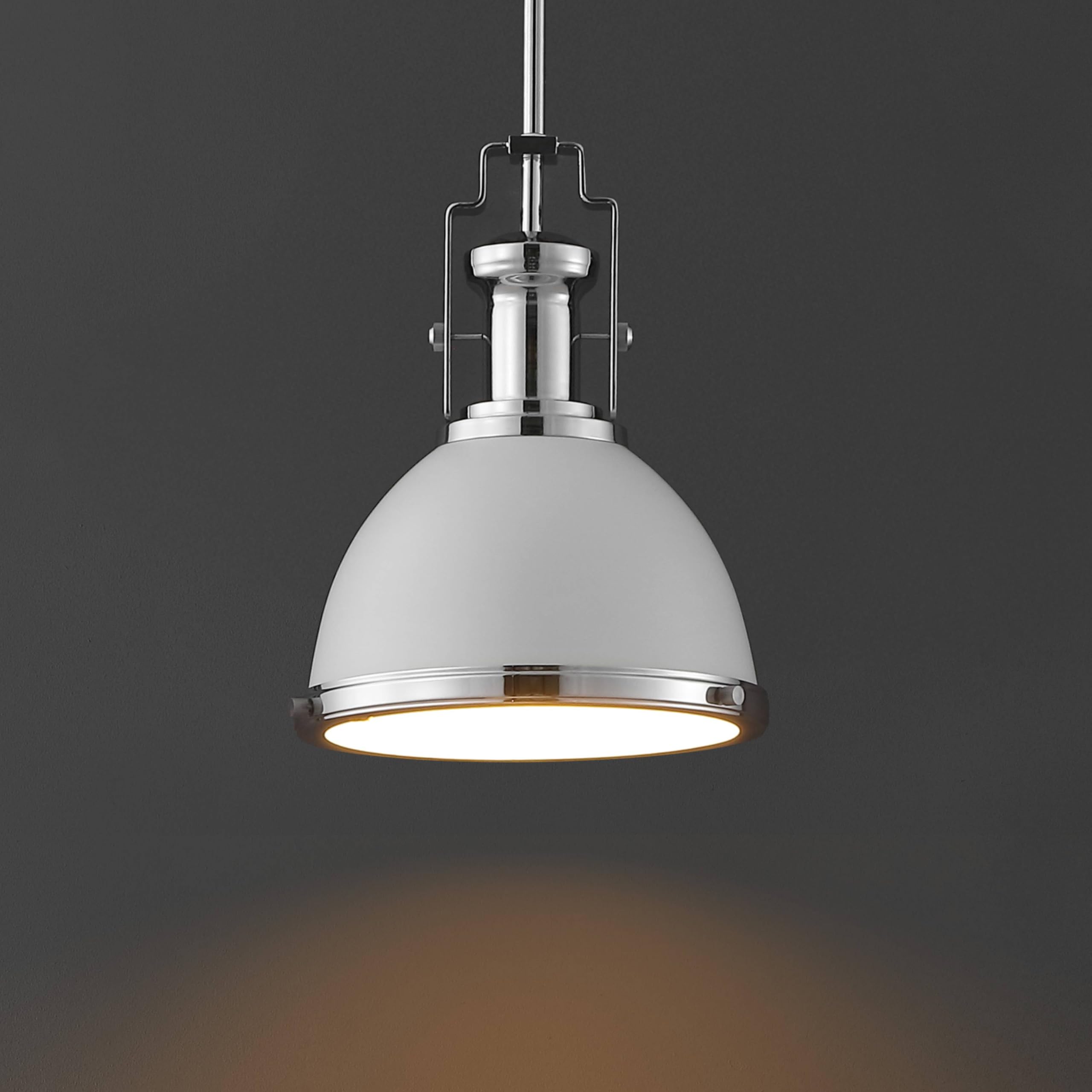 Jonathan Y Jyl9535C Homer 10'' 1-Light Modern Industrial Iron Led Dome Pendant, Bohemian, Classic, Cottage, Farmhouse, Industria